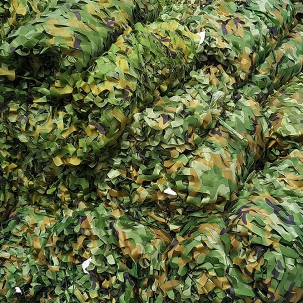 Red de Camuflaje Militar para Jungla, Red de Camuflaje para Caza, Redes Militares Ligeras, Malla para Sombra, persianas, para Cubrir Granjas Militares (4 x 7 m/13 x 23 pies)