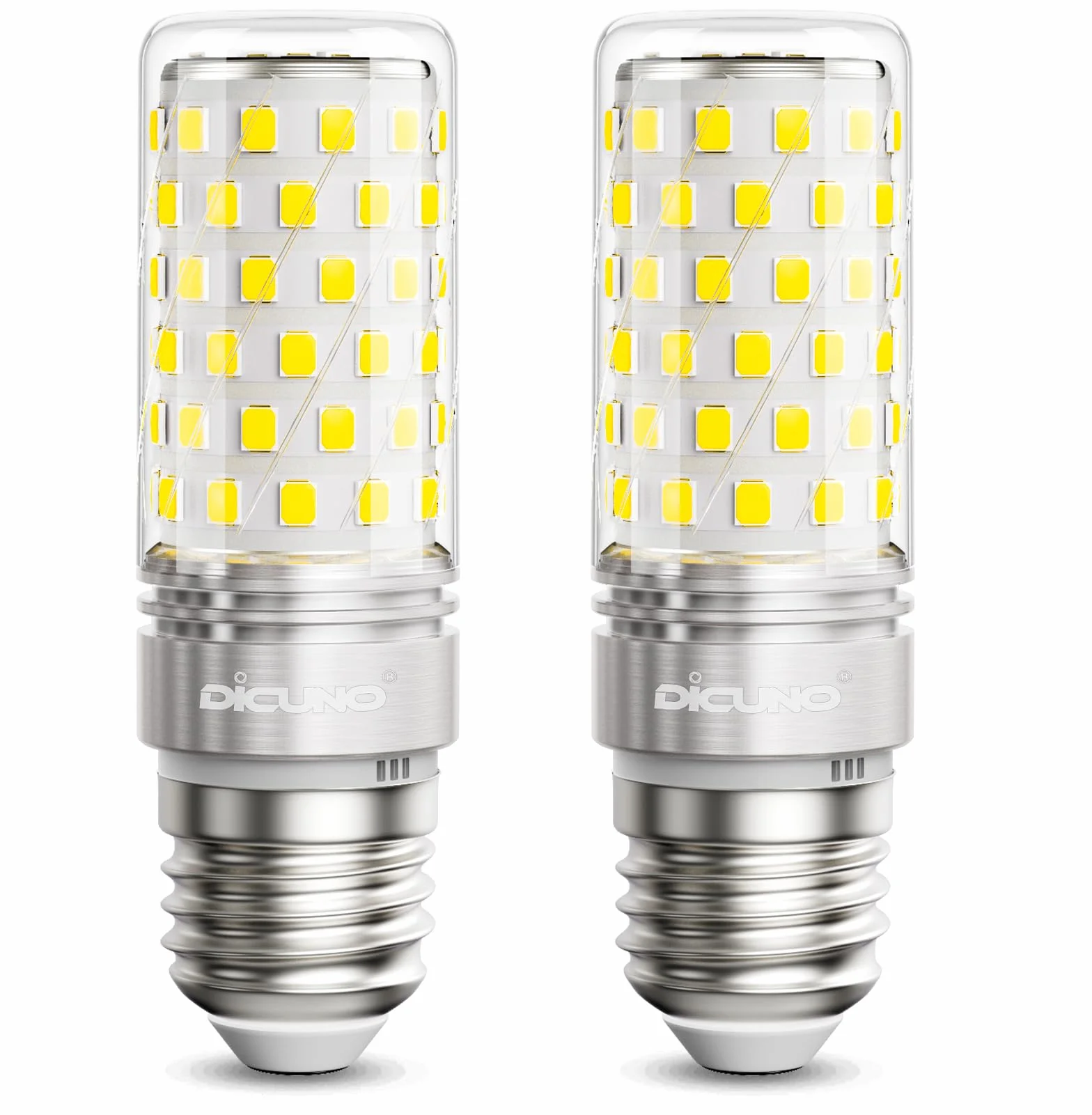 DiCUNO Bombilla LED E27 Maíz 10W 1400lm Luz frío 6000K No regulable 230V Pack de 2