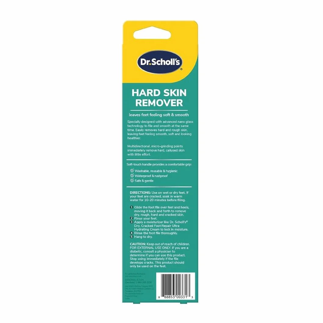 Dr. Scholl's lima de pie de nano cristal removedor de callos piel dura pedicura