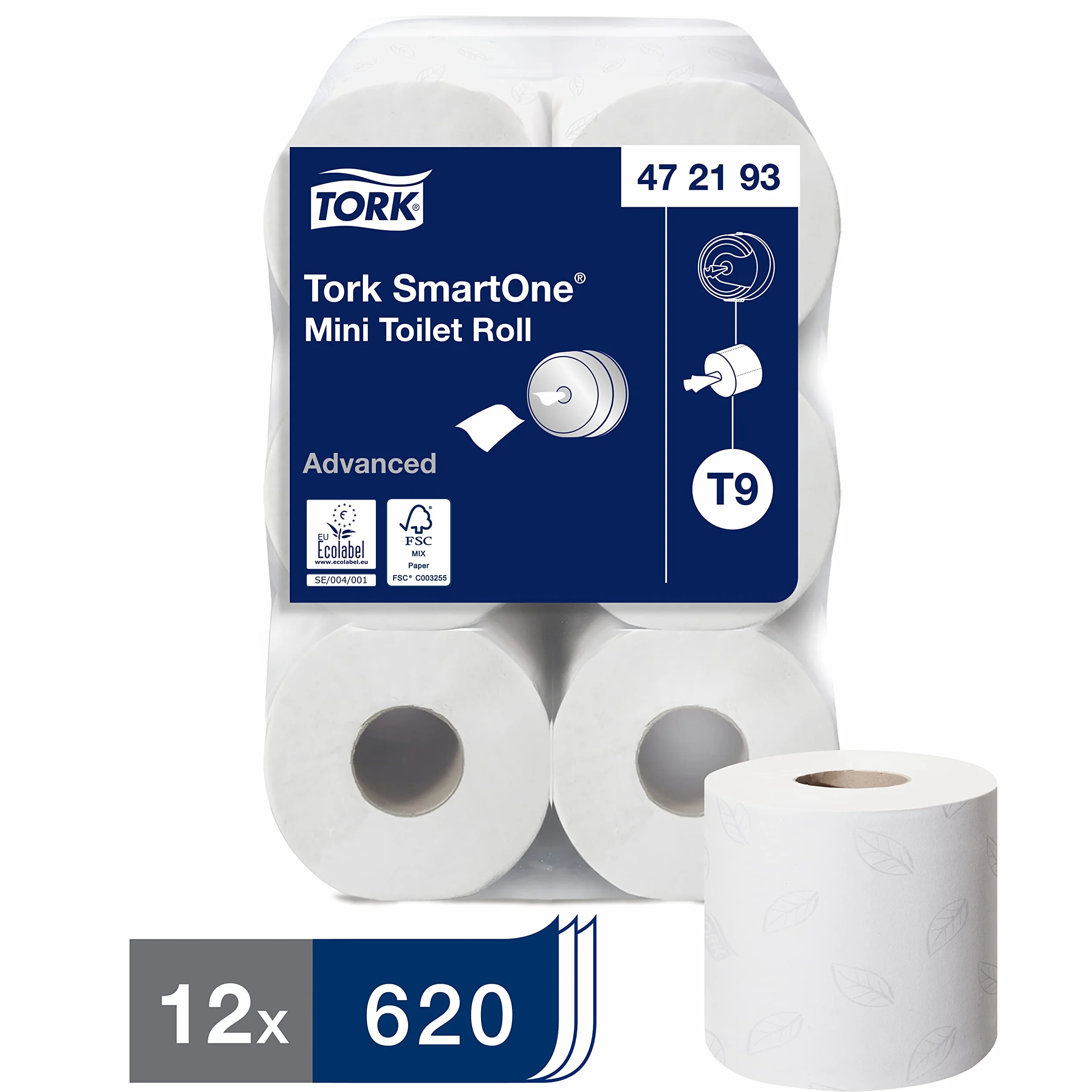 Tork SmartOne Mini rollo de papel higiénico blanco T9