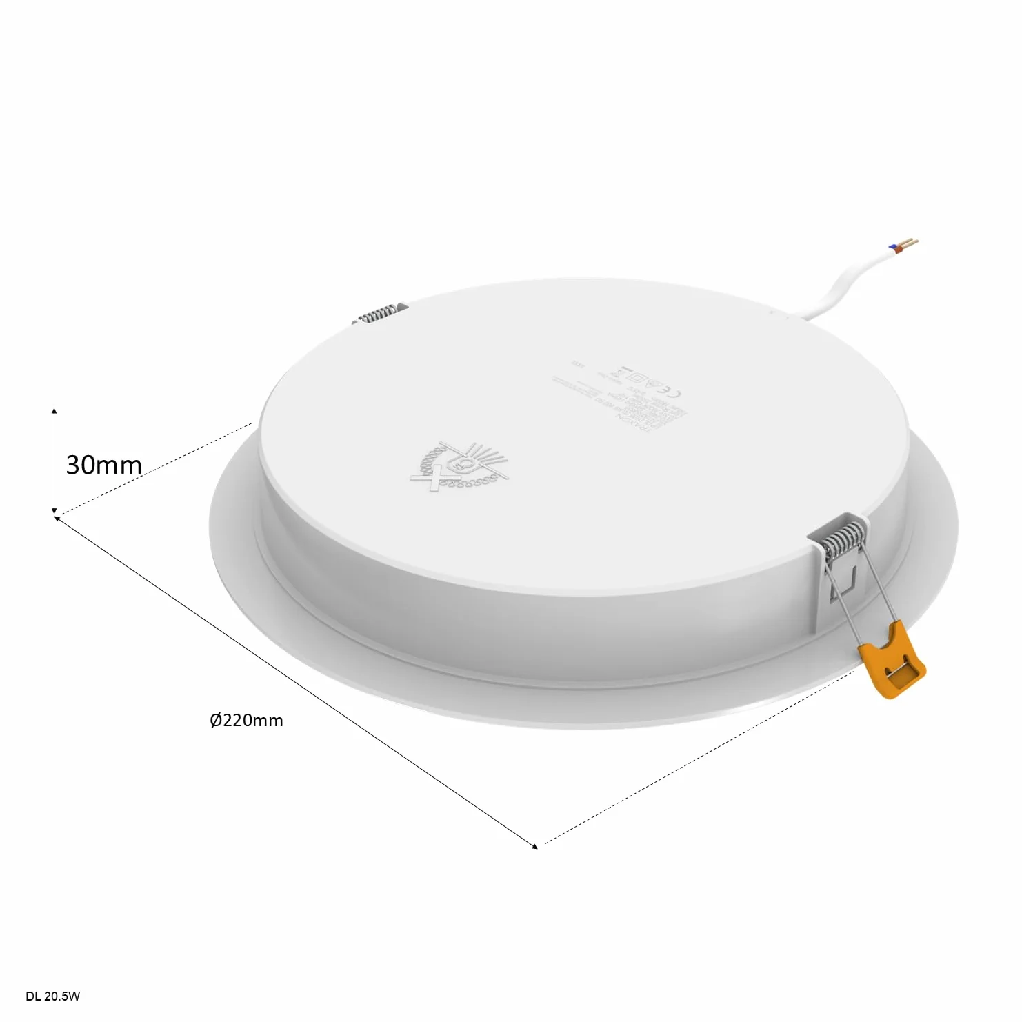 TRAXON LUXPOINT Placa downlight LED 20.5W 6500K 1900Lm IP20 Empotrable