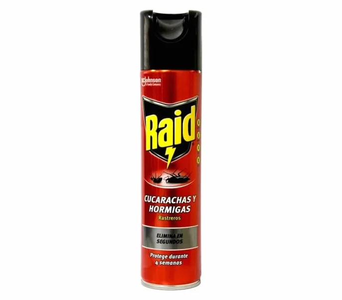Raid Insecticida contra Cucarachas, Hormigas y Chinches 400 ml