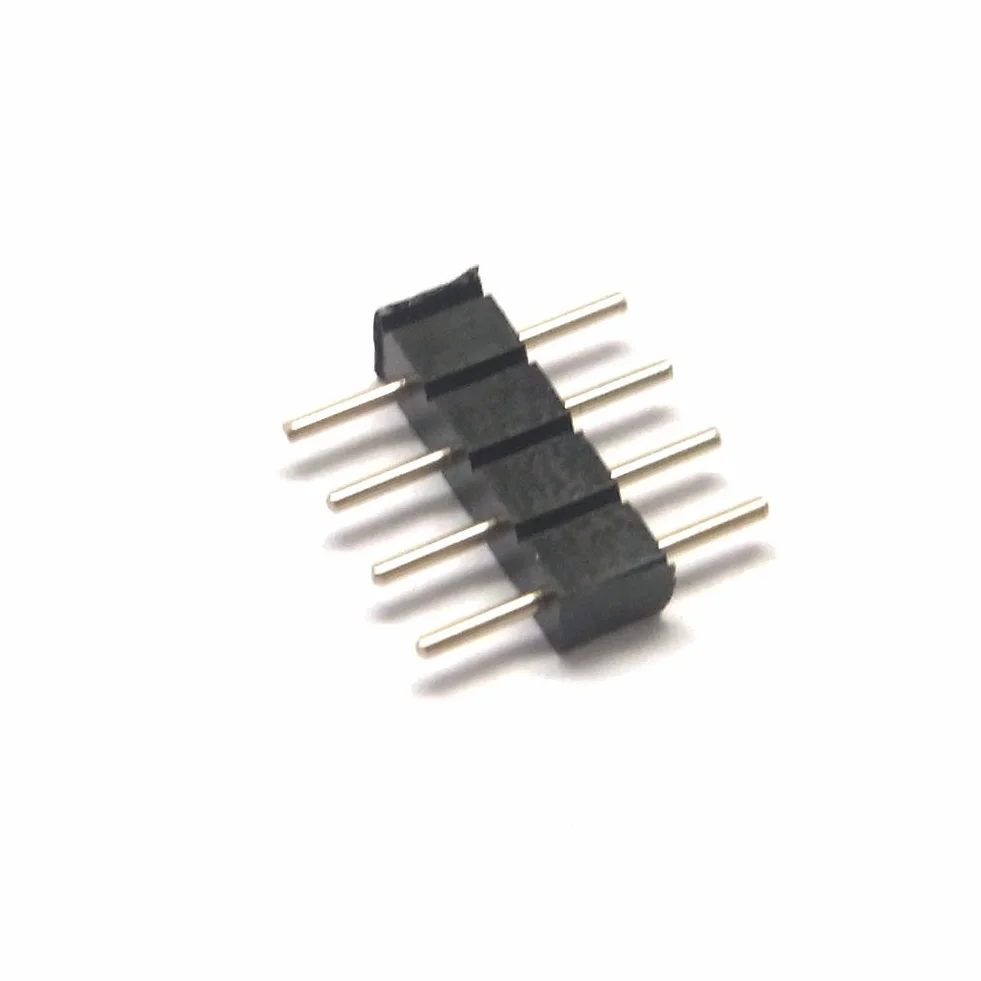 10er Pack 4 polos Pin conectores enchufe pines soldadura tira RGB LED SMD 5050 3528