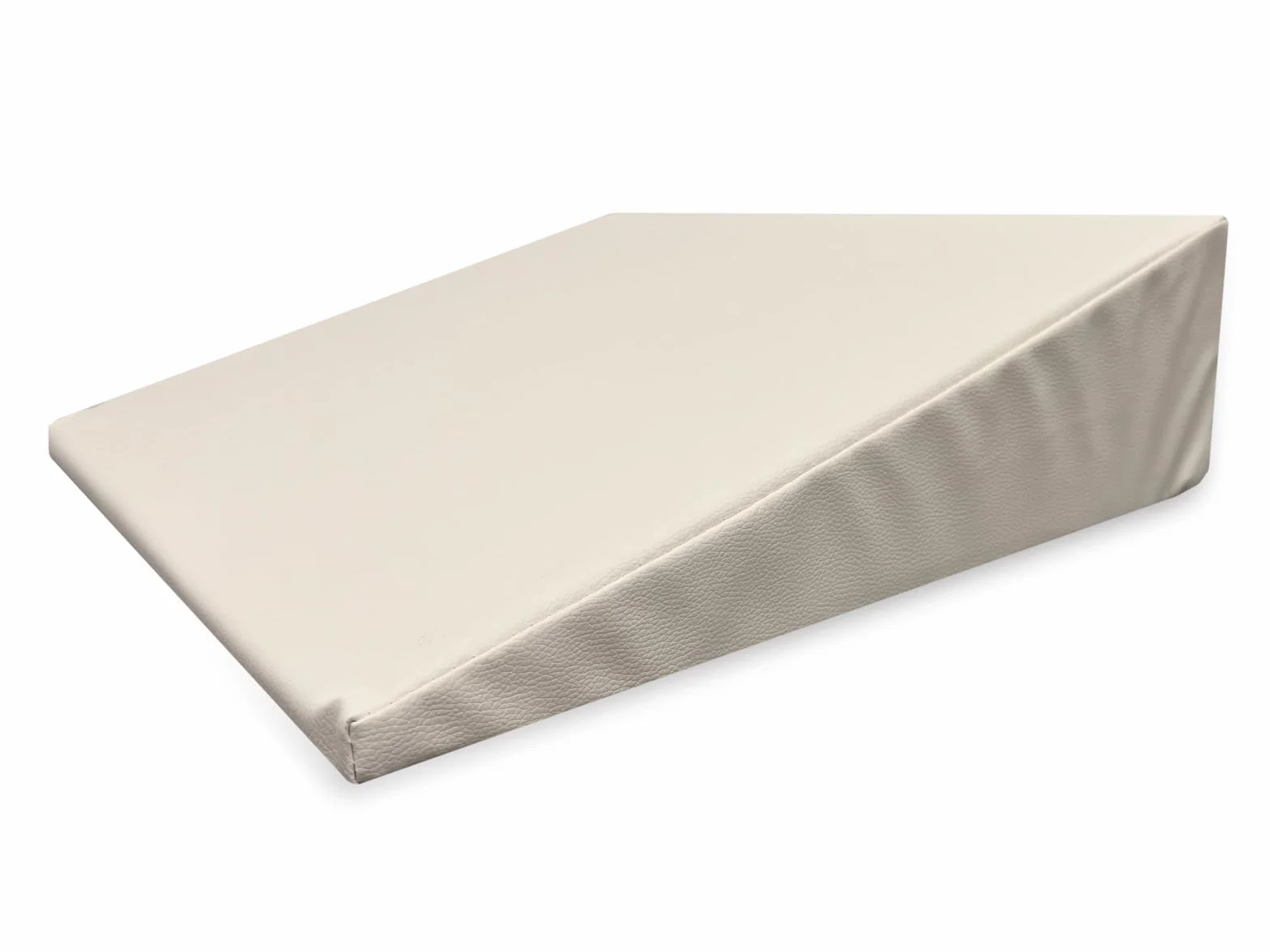QUIRUMED Cojín cuña 40x50x13 cm Blanco Polipiel Ergonómico Apoyo Espalda
