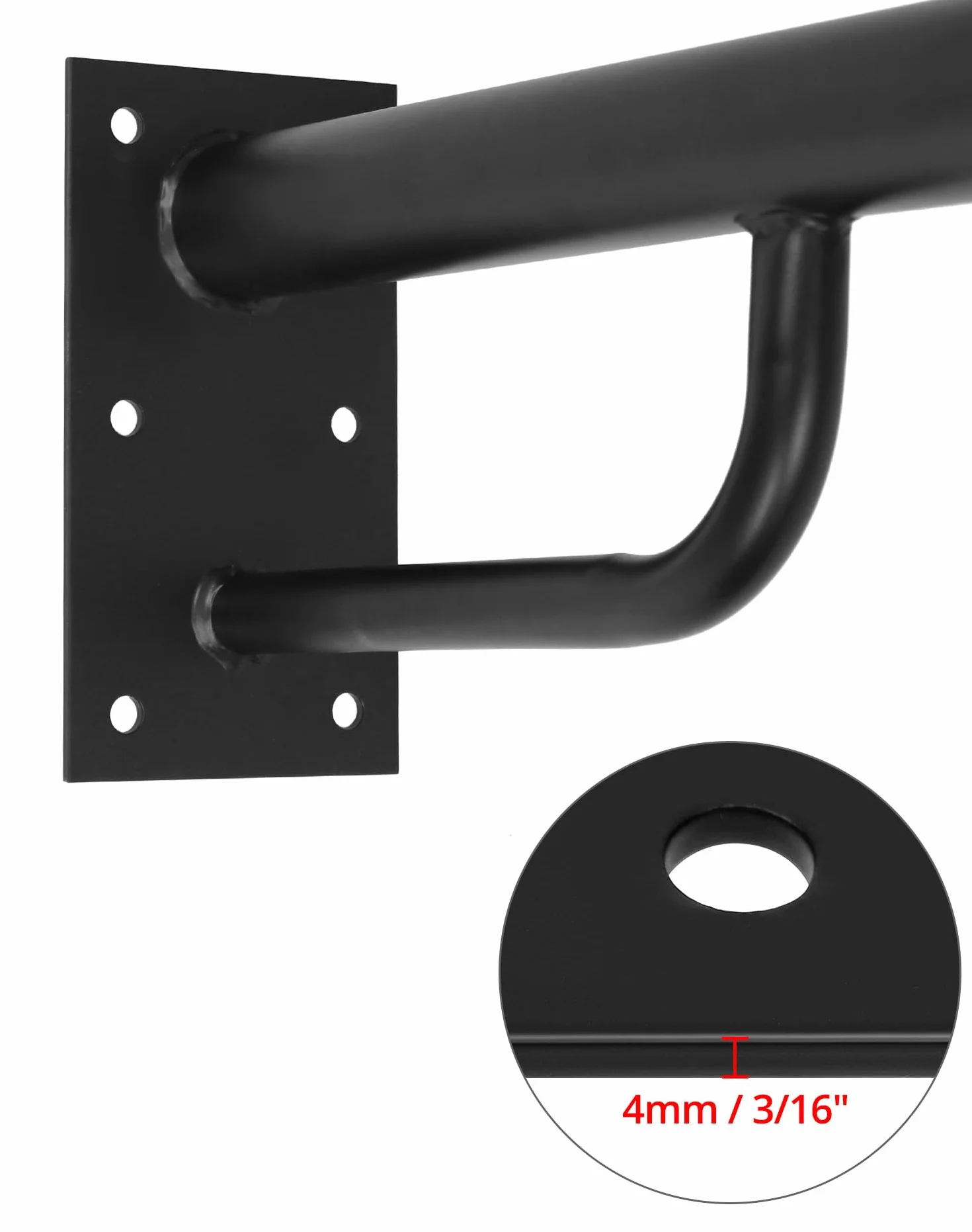 QWORK® Soporte para Saco de Boxeo de Acero Macizo, Ajustable 43-63 cm, Capacidad de Carga 150 kg