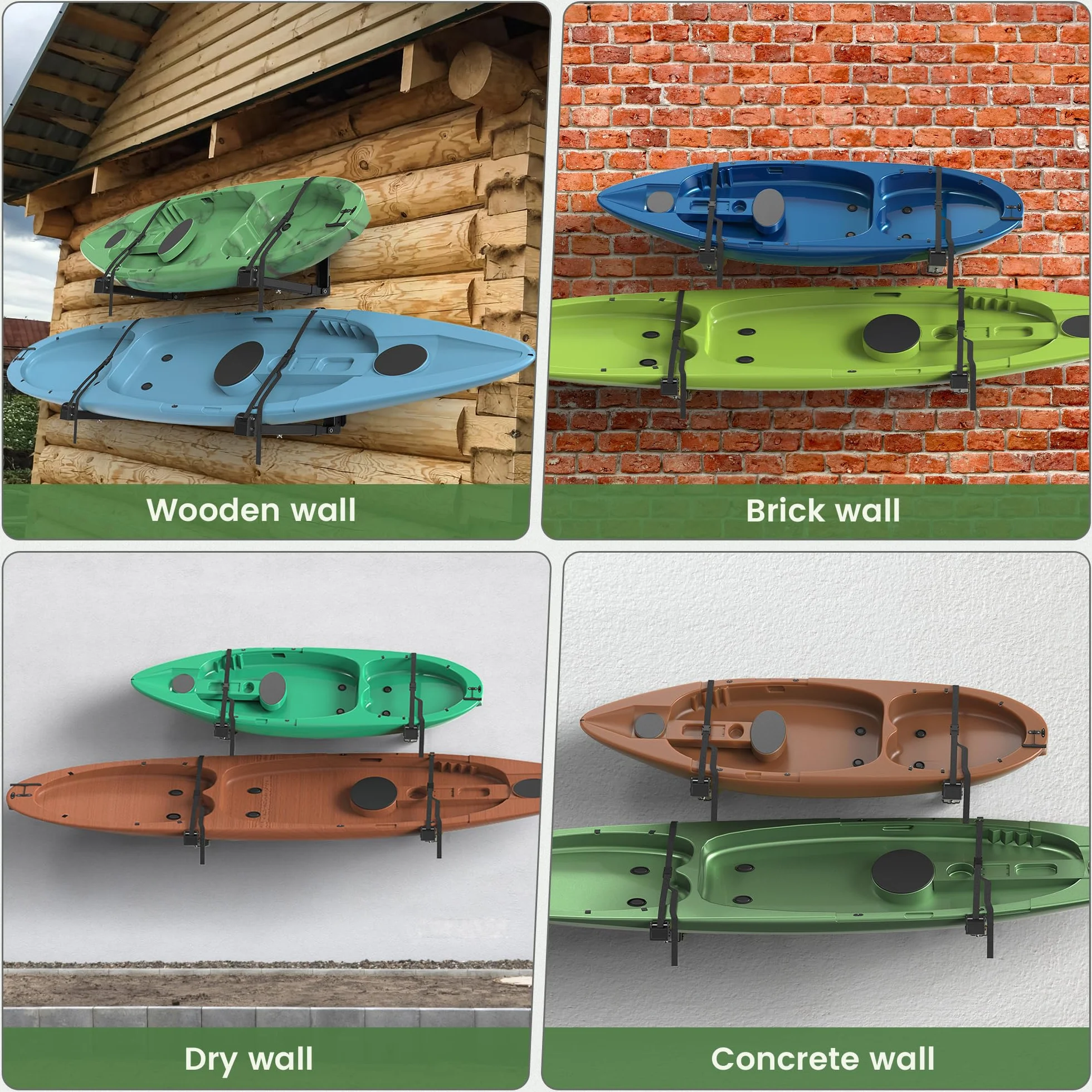 Soporte de Pared para Kayak Adulto GanFindX Wall Mount-200