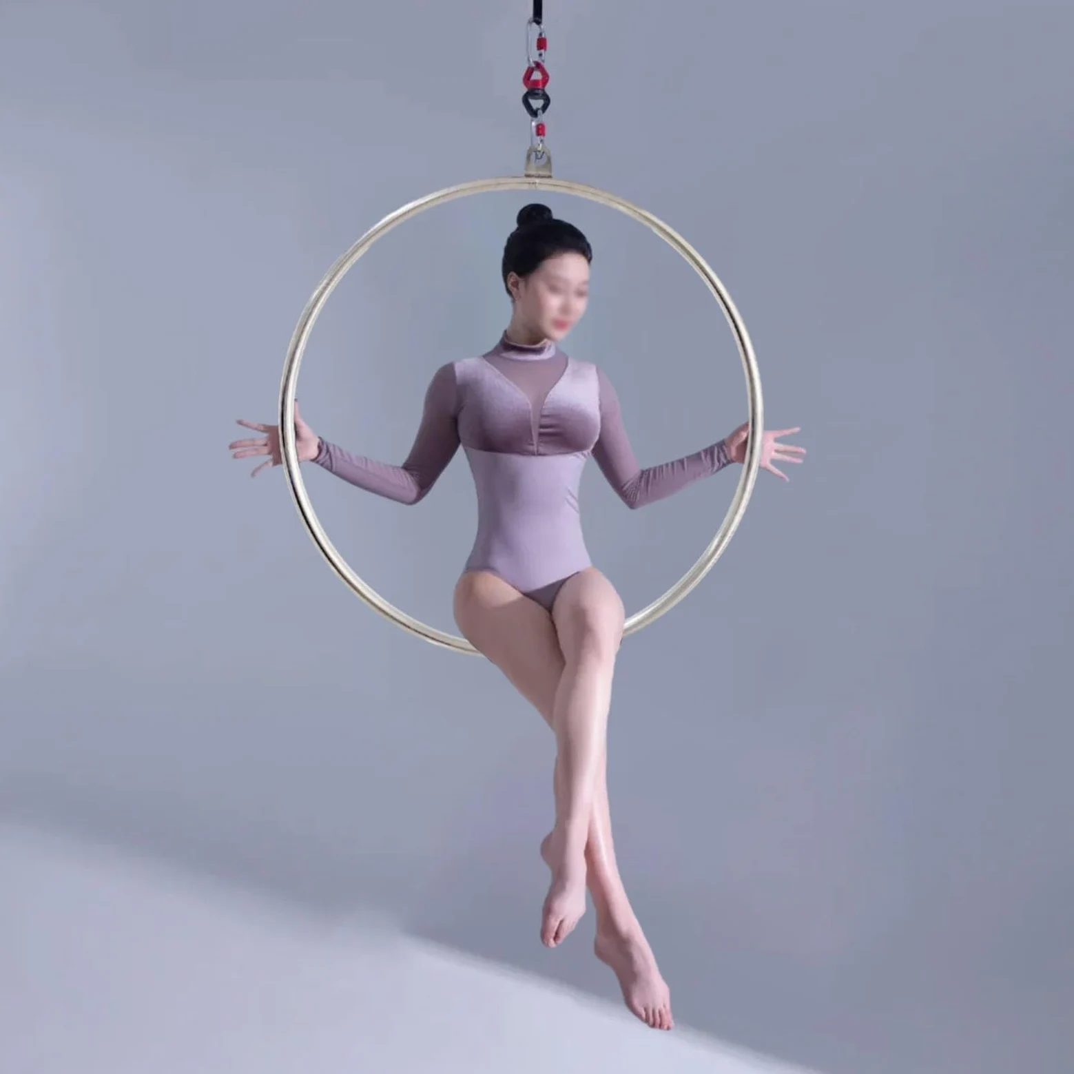 Aro profesional de acero inoxidable para acrobacias y actuaciones de yoga