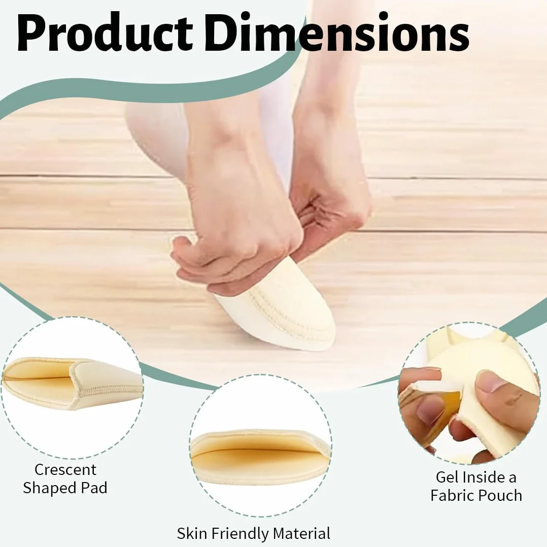 Protector de Dedos para Ballet - Almohadillas para Zapatos de Punta, Suaves & Antirrozaduras, Talla 33-36