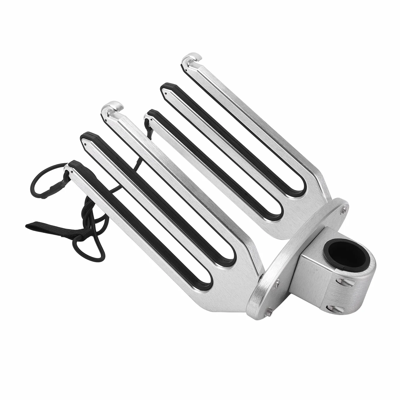 Wakeboard Rack Soporte Ajustable de Aluminio Cepillado CNC para Barco con Tornillo de Fijación y Junta, Soporte de Torre de Wakeboard de para, Tabla de Surf, Rodillera, Adecuado para