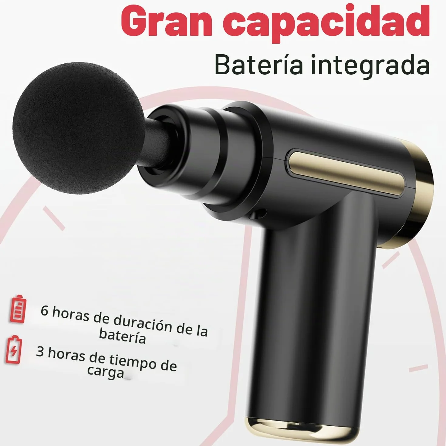 Cotsoco Pistola de masaje muscular, Masajeador de percusión con 4 cabezales