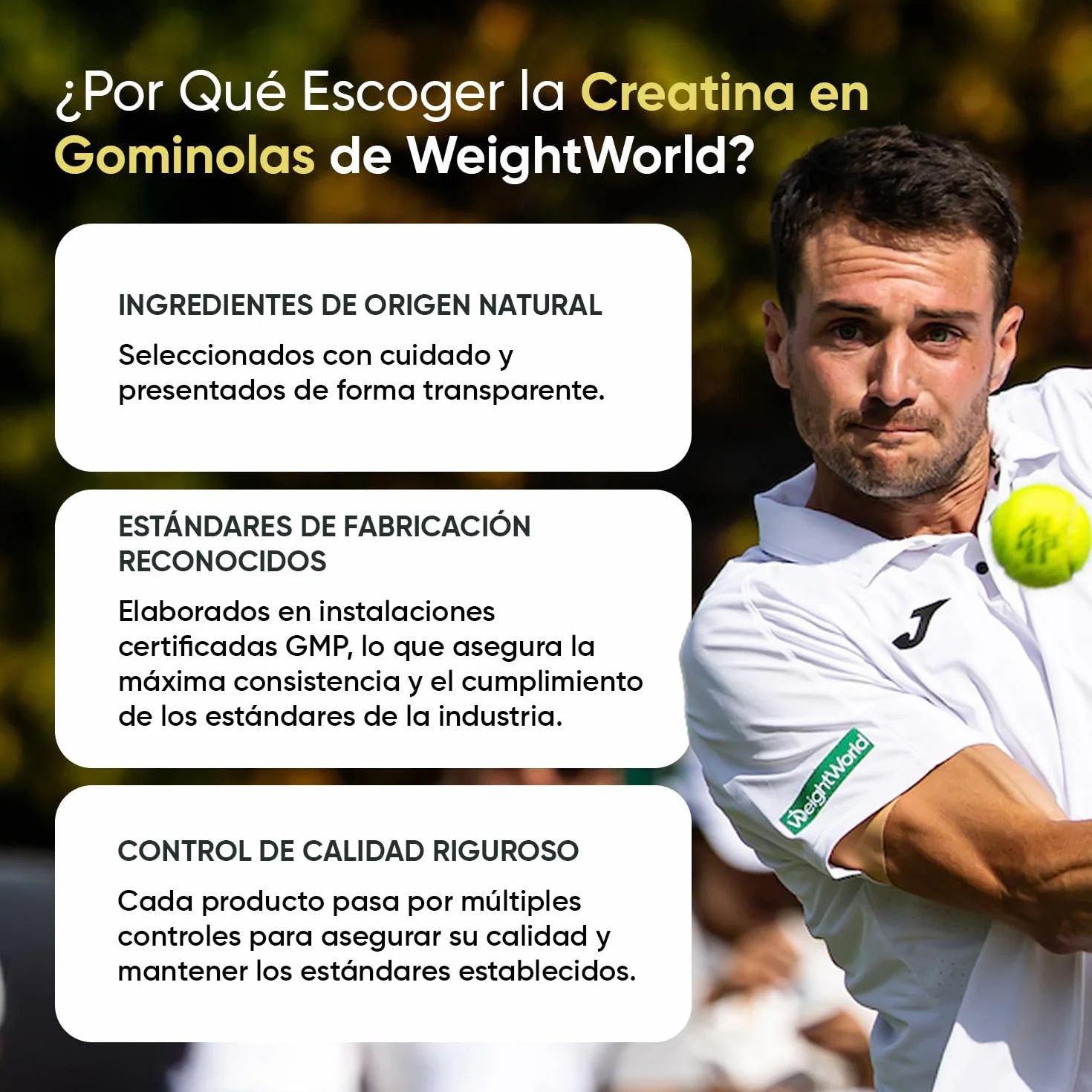 Gominolas de Creatina Monohidratada 5000mg - Gomitas Pre Entreno Sabor Limón - Suplemento para el Gym Sin Azúcar