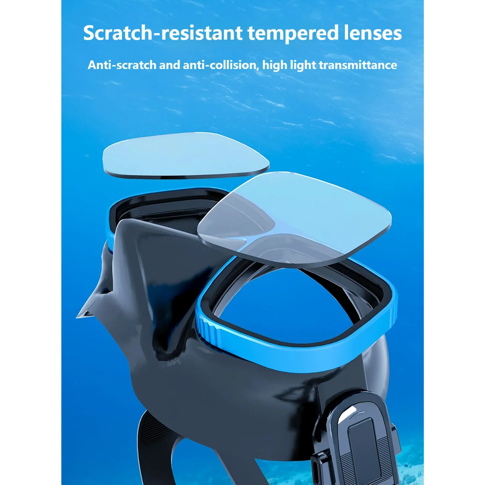 Diadema ajustable con revestimiento protector para gafas, cómodo sellado, para adultos, jóvenes, entrenamiento, buceo