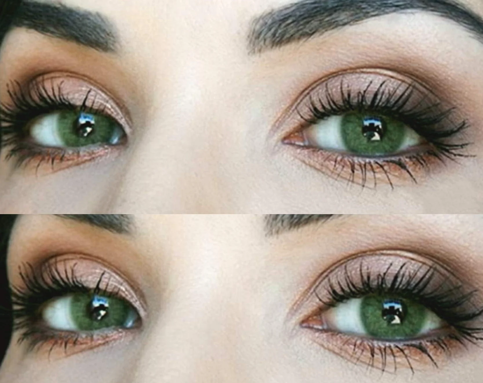 GLAMLENS lentillas de colores verdes Jasmine Green 1 par 90 Días Sin Graduación blandas hidrogel de silicona
