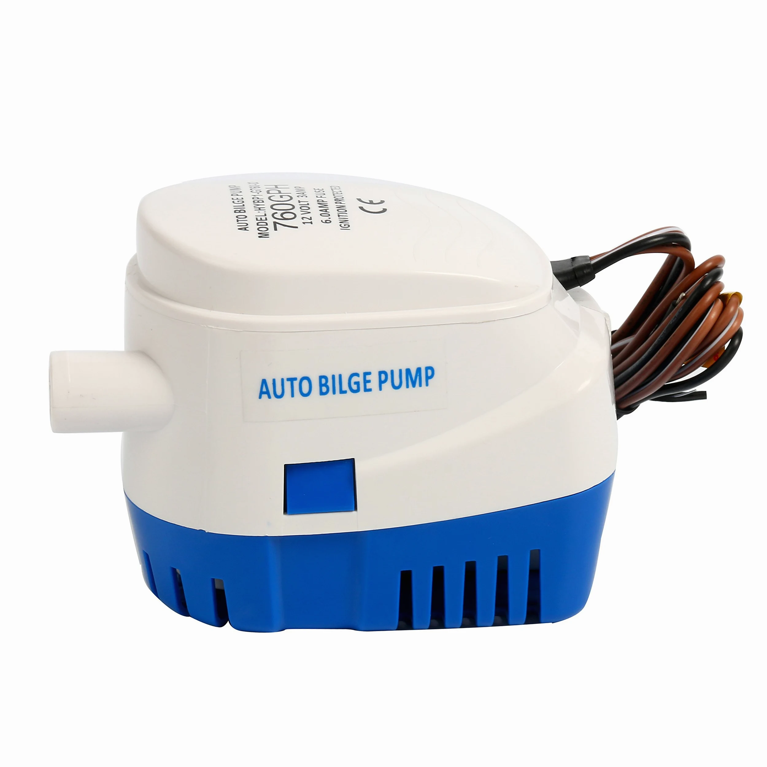 Amarine Made Bomba de agua sumergible automática para embarcaciones, 12 V, 760 gph auto con interruptor de flotador