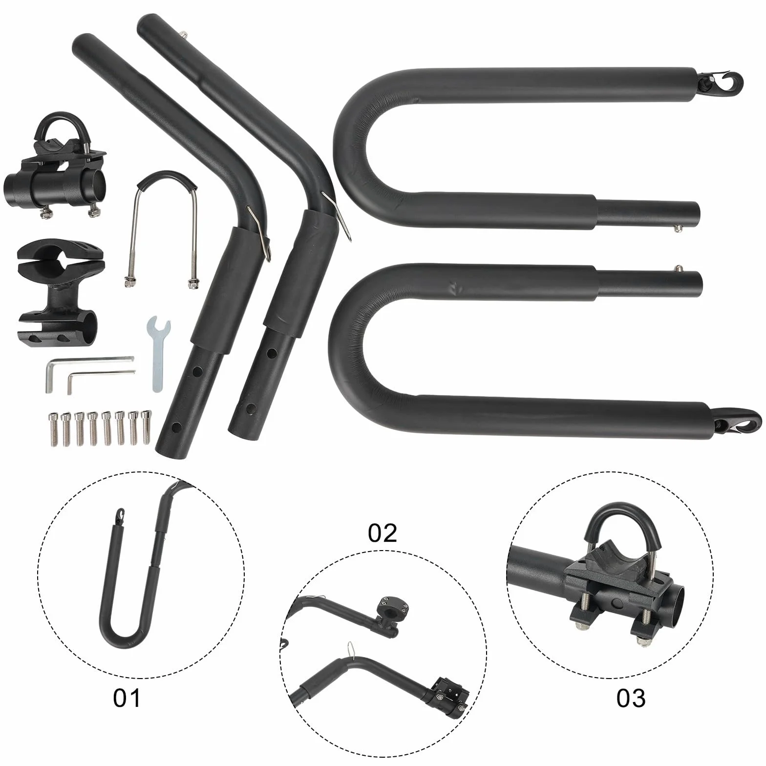 Soporte portátil para tablas de surf de aleación de aluminio 40 kg para longboard bicicleta