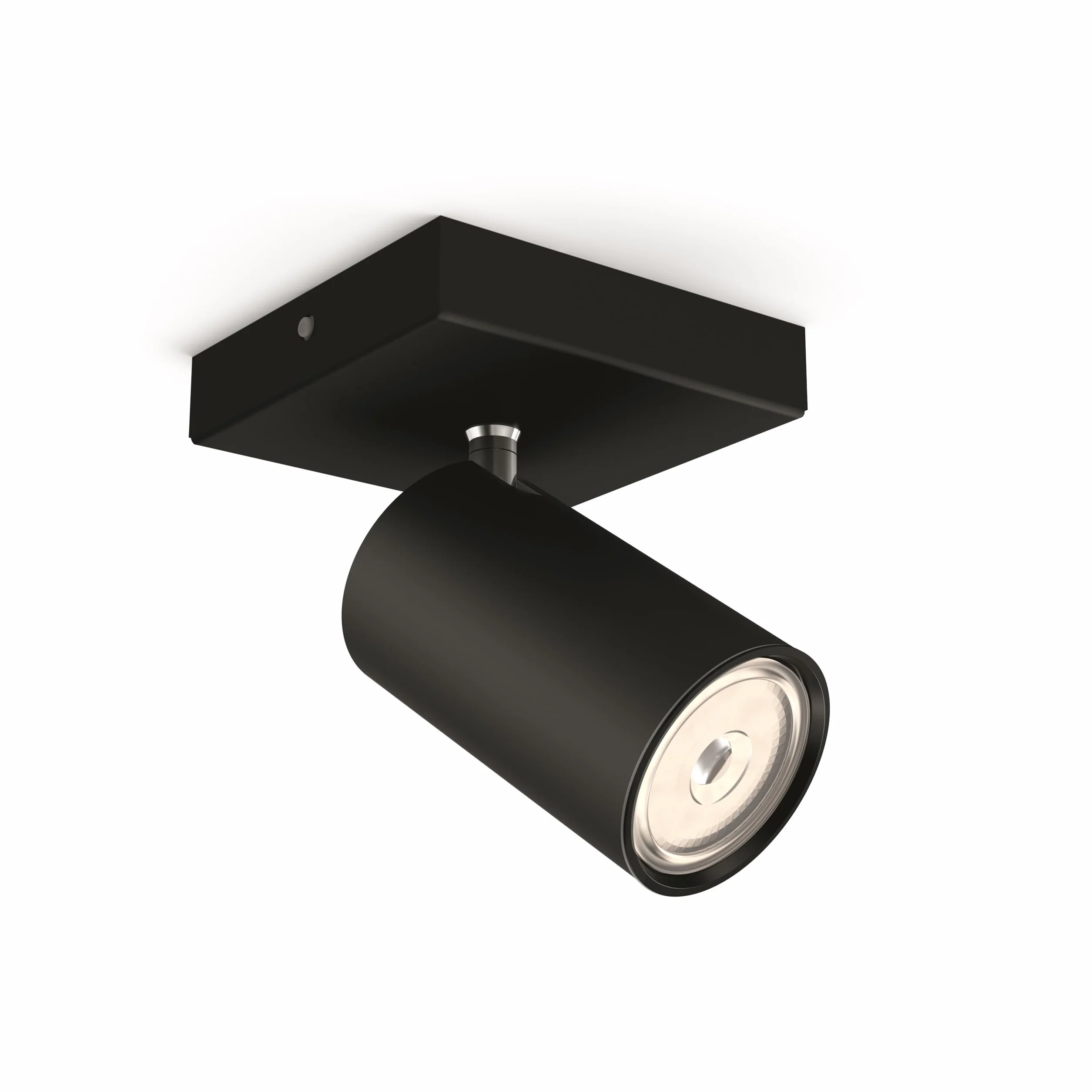 Philips Kosipo Lámpara de techo Negro Luz blanca cálida Aplique pared techo 1 foco GU10 No regulable