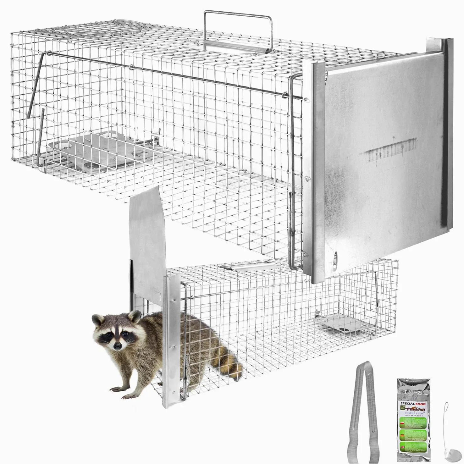 Animales Humane Trampa Jaula Captura Gato Castor 80 x 26 x 26 cm Petigi