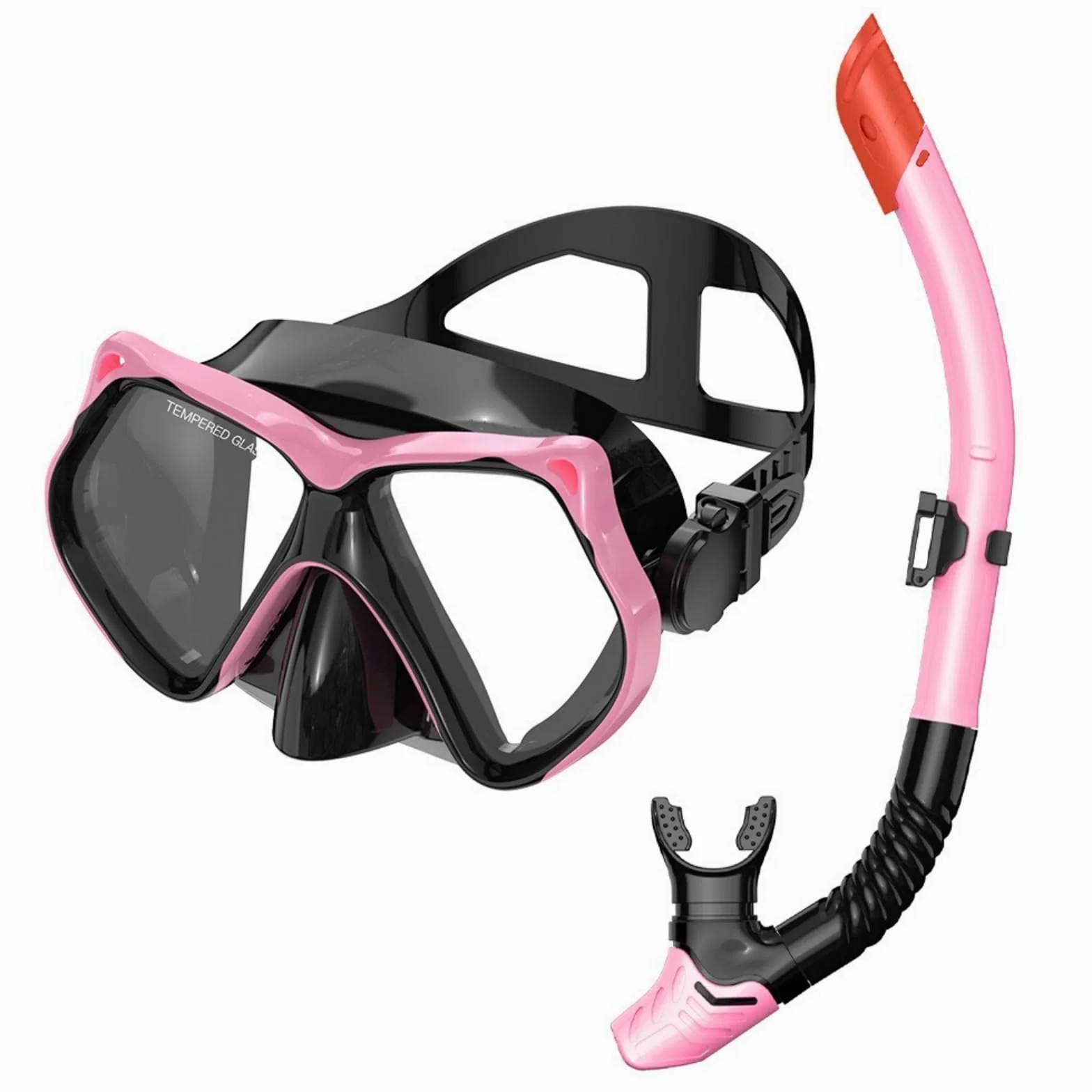 Juego de esnórquel para adultos, con gafas de buceo y tubo seco, unisex para adultos