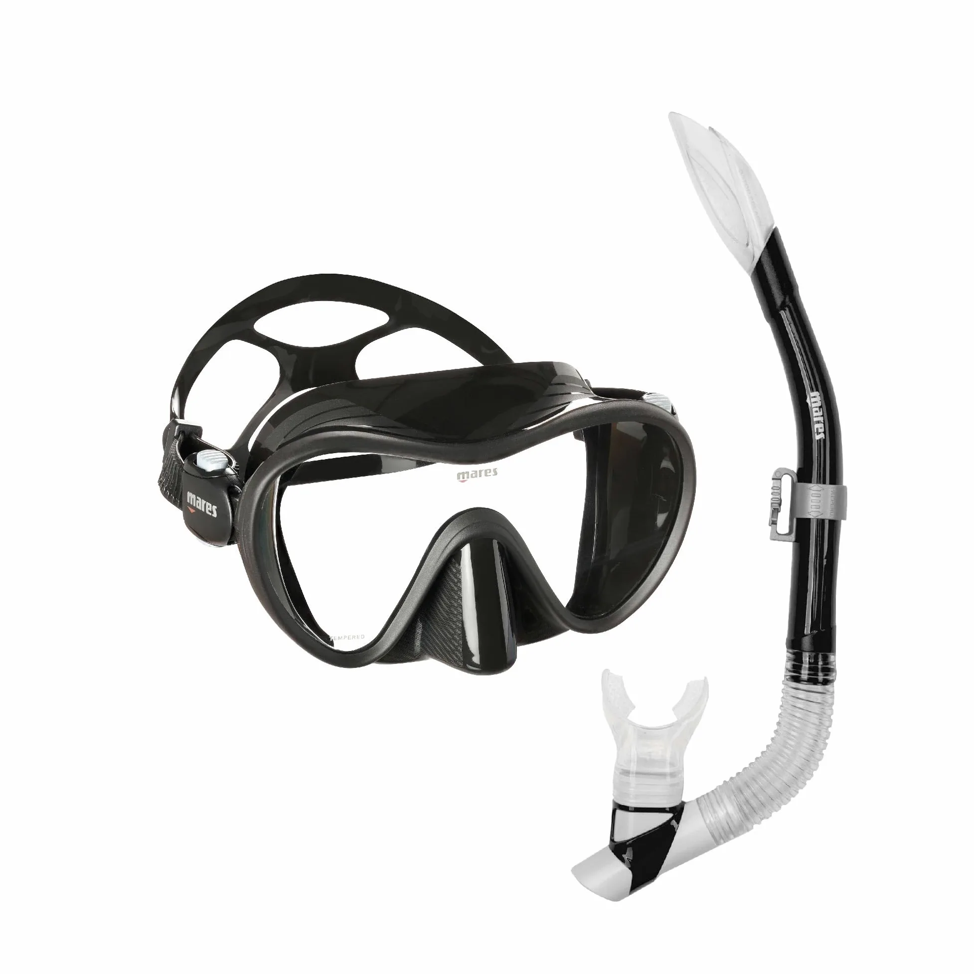 411776 - Kit mascara y tubo snorkel buceo TROPICAL COLOR NEGRO