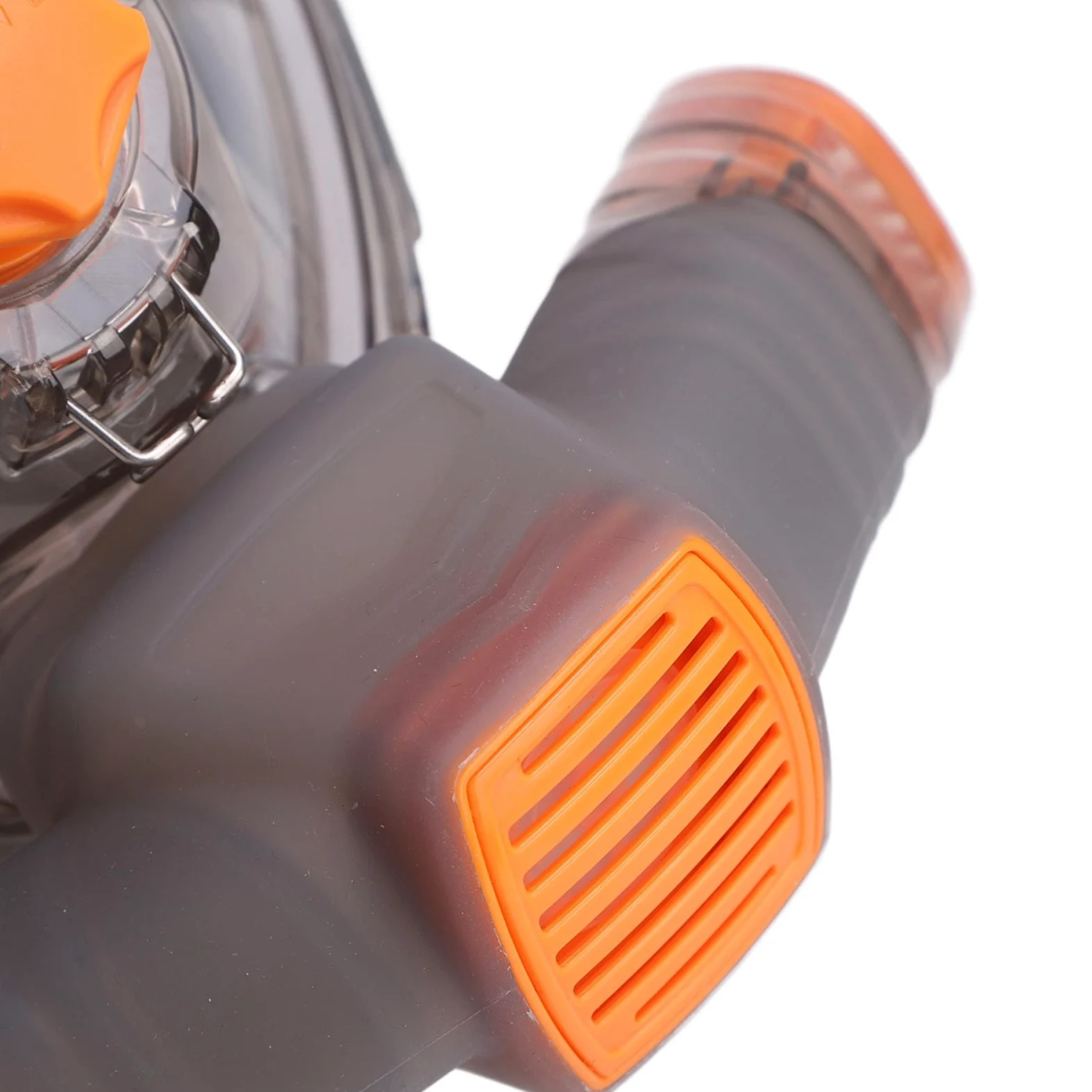 Gafas de Snorkel con Tubo Plegable y Tecnología Antivaho para Actividades Divertidas en Familia Naranja y Gris