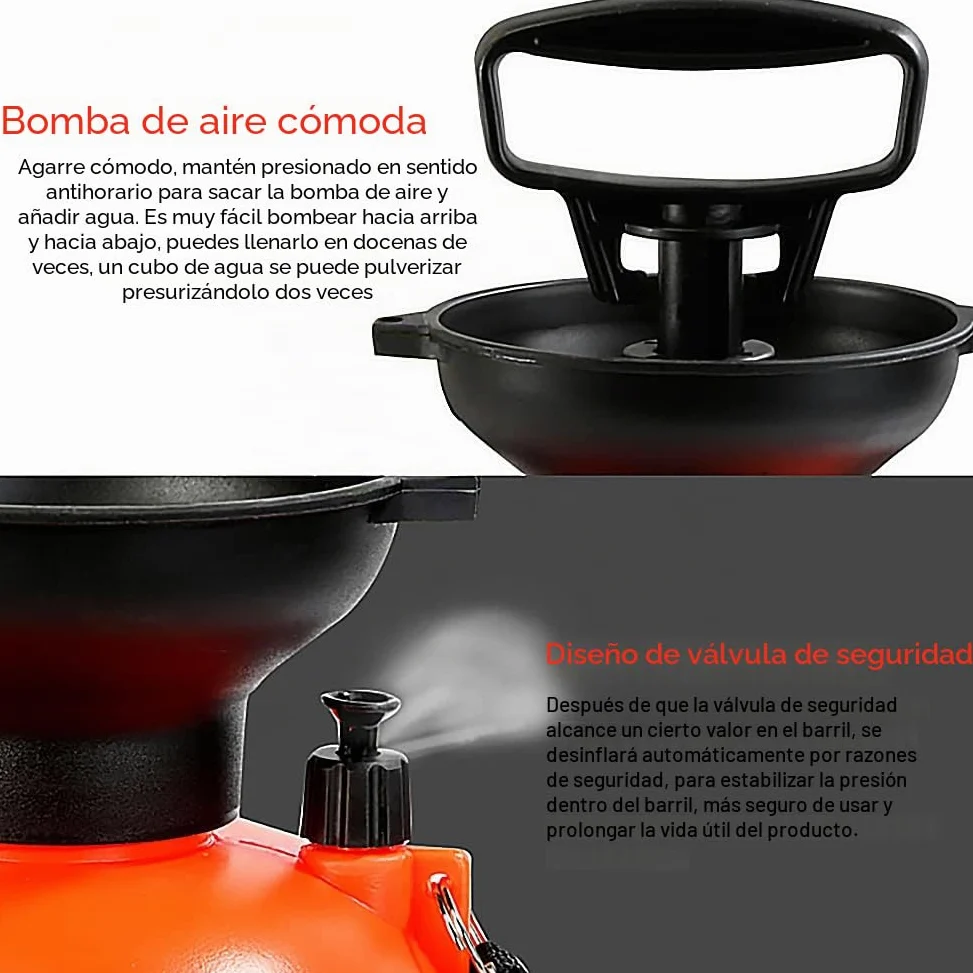 Ducha portátil al Aire Libre para Camping, Ducha, multifunción, rociador baño para Mascotas, con 7 Patrones, rociador jardín, Bomba para regar Flores, Lavado Coche