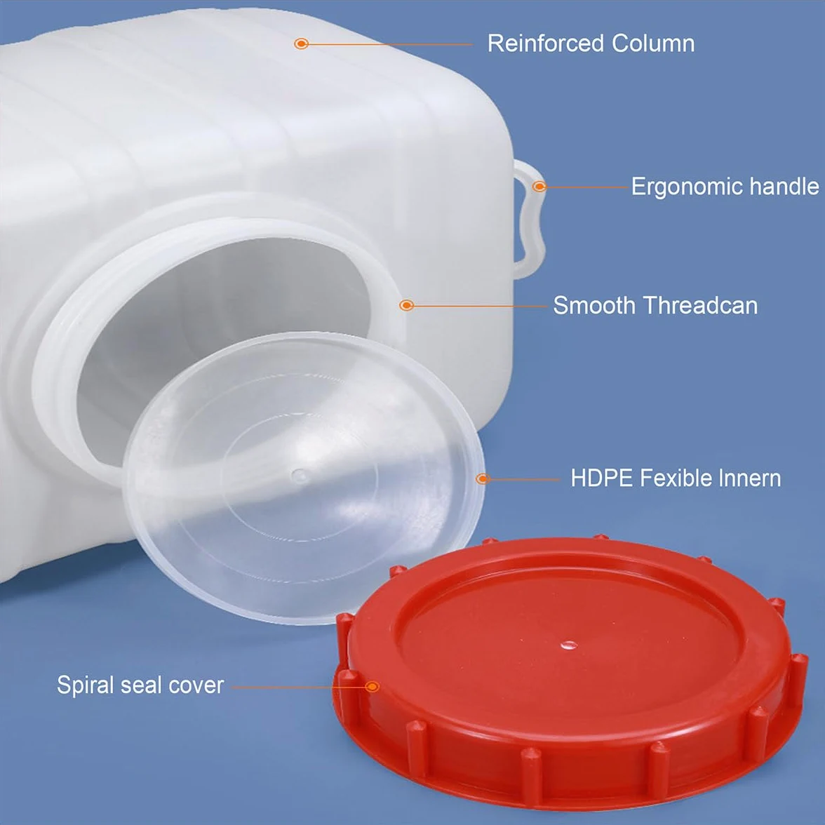 Depósito de agua de plástico de grado alimenticio de 25L/35L/50L/80L/110L/200L, contenedor de agua de lluvia grueso con grifo, solución rectangular de almacenamiento de agua para el hogar (tamaño 35L)