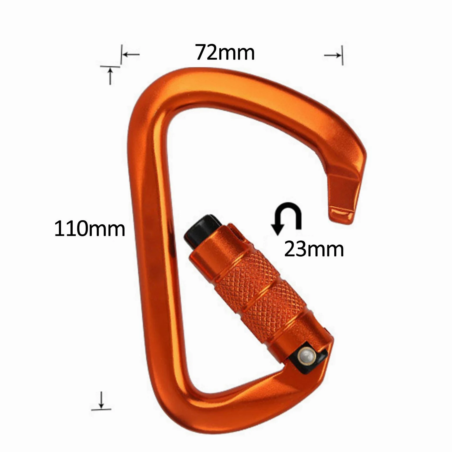ArinkO Paquete de 2 mosquetones de Aluminio livianos, Ideales para Acampar y Hacer Caminatas