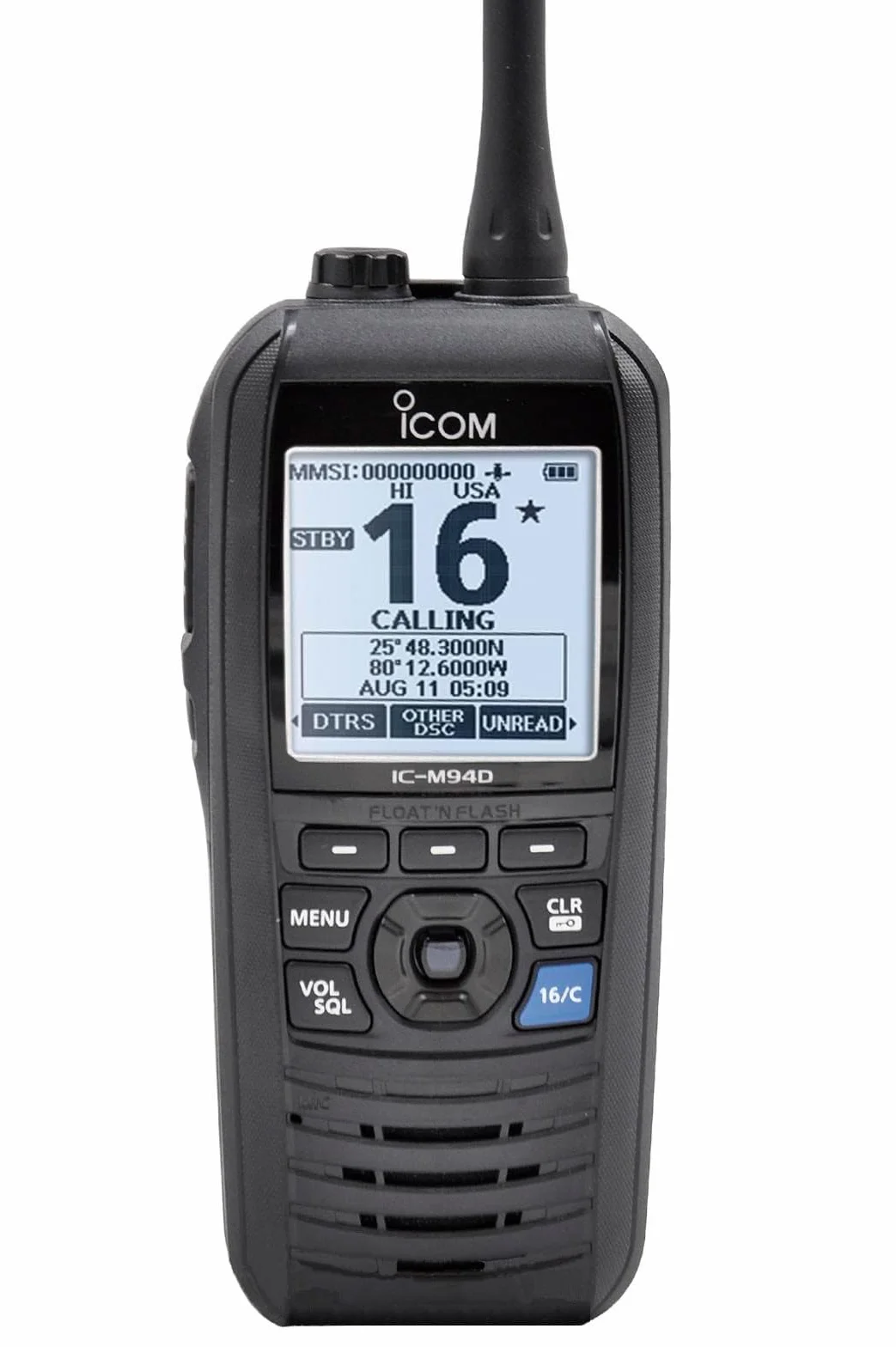 Icom TRANSCEPTOR Marino DE Radio VHF ICOM IC-M94 con Receptor DSC Y AIS