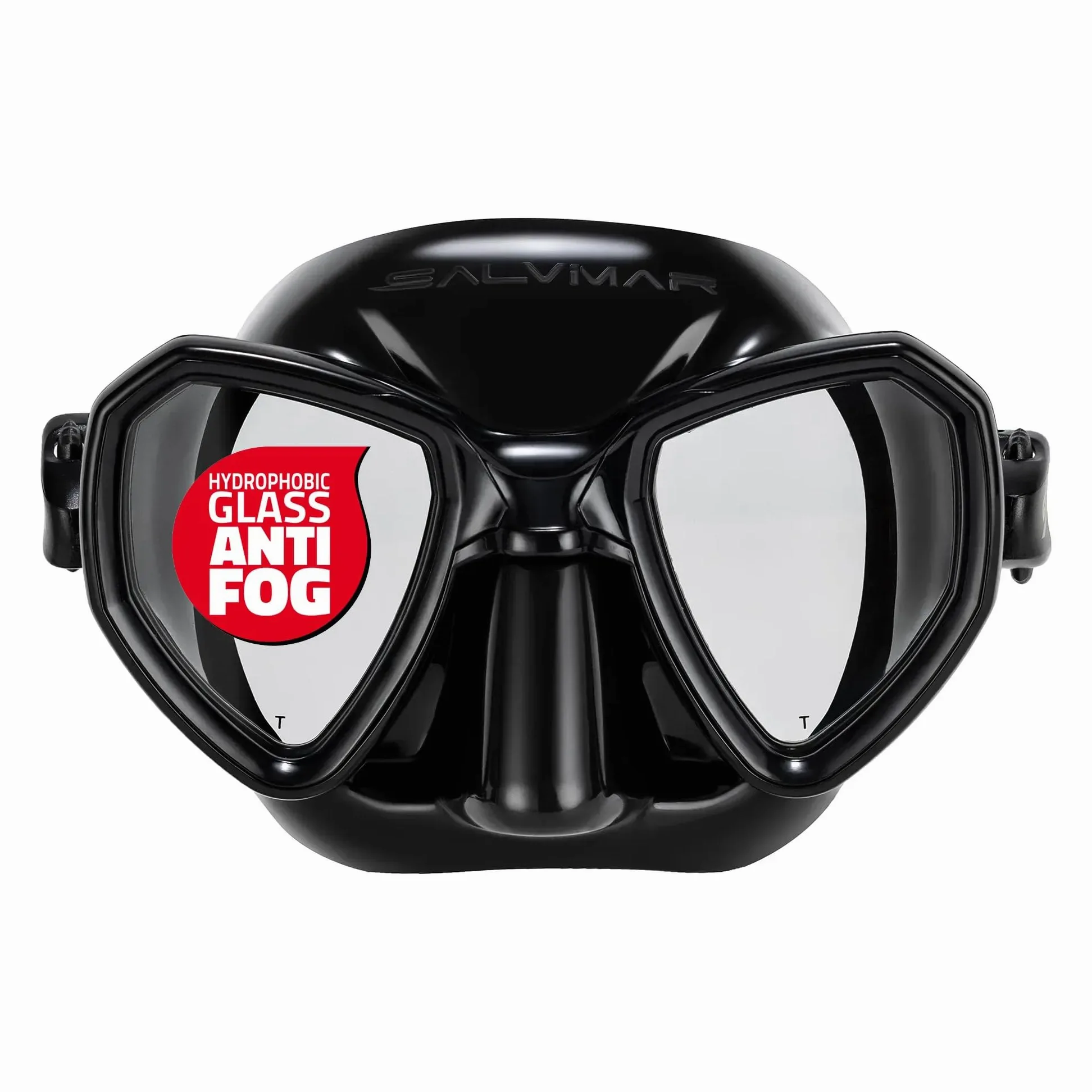 SALVIMAR Morpheus - Máscara de buceo antivaho | Máscara de buceo y pesca submarina de vidrio templado con lentes bioculares antivaho integradas, falda de silicona hipoalergénica y hebillas ajustables