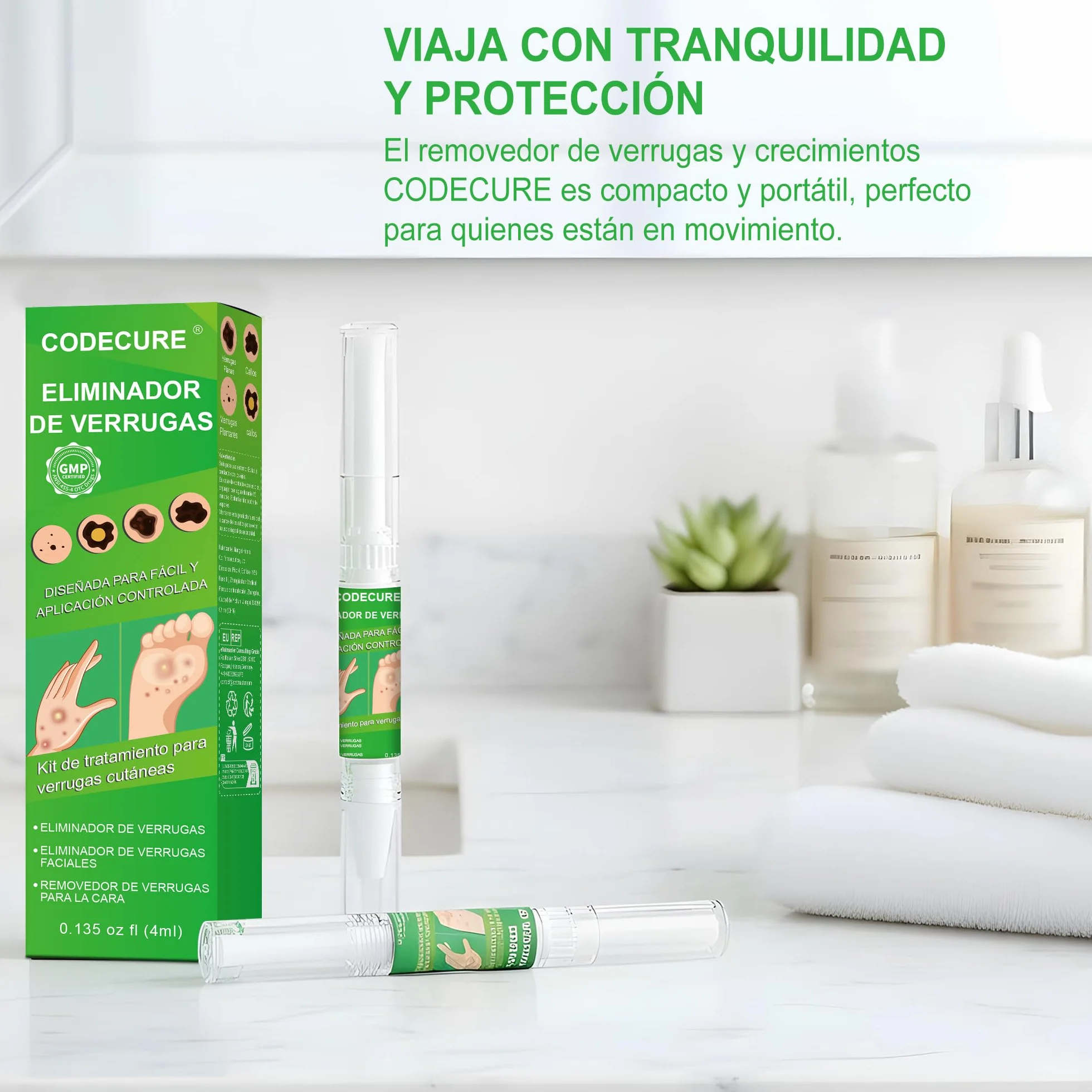 Kit para eliminar verrugas de 4 ml, eficaz para rostro, cuerpo y manos