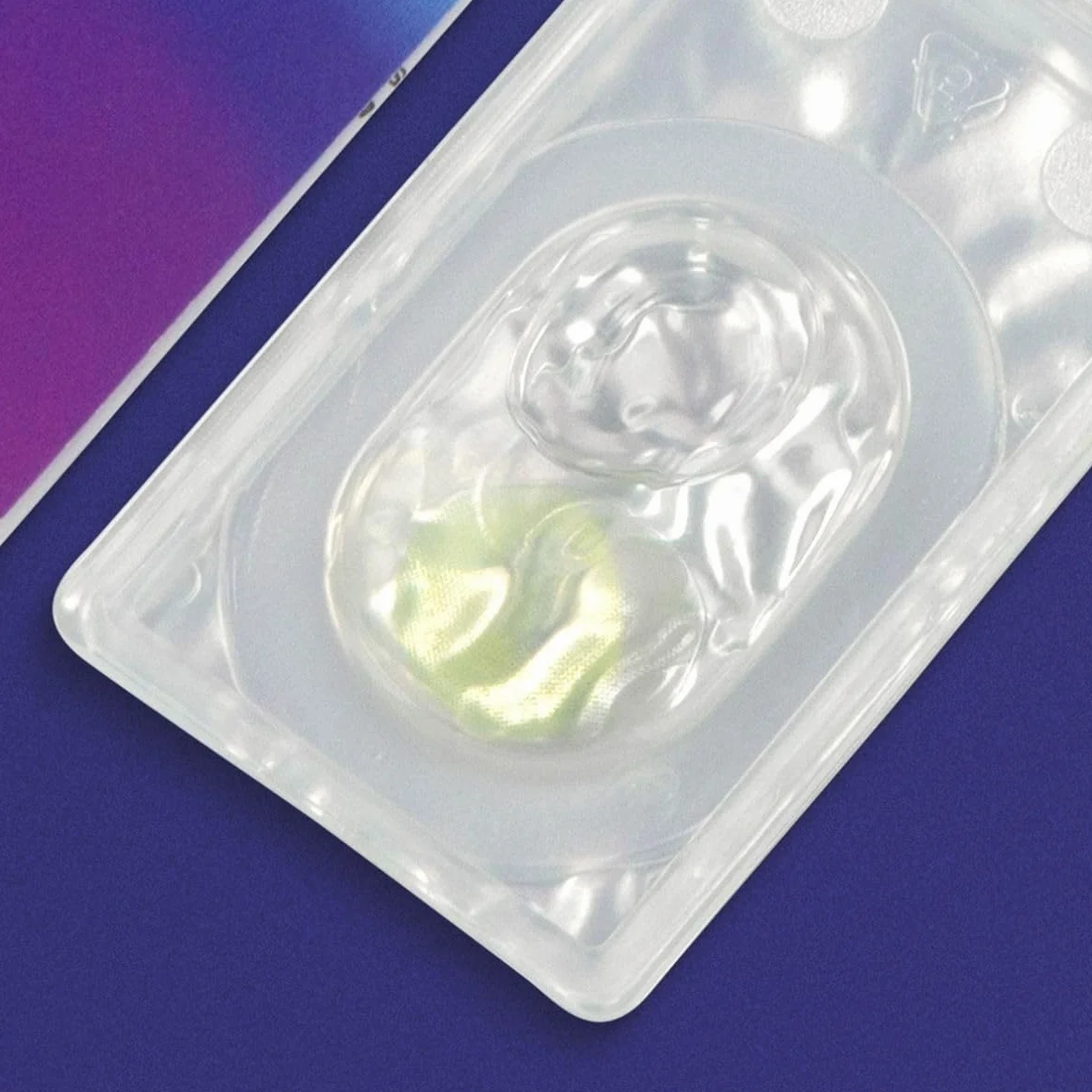 GLAMLENS lentillas de colores verdes Jasmine Green 1 par 90 Días Sin Graduación blandas hidrogel de silicona
