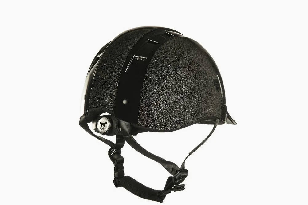 HKM Glitter Casco de equitación, Unisex Adulto, 9100, L= 59-61cm