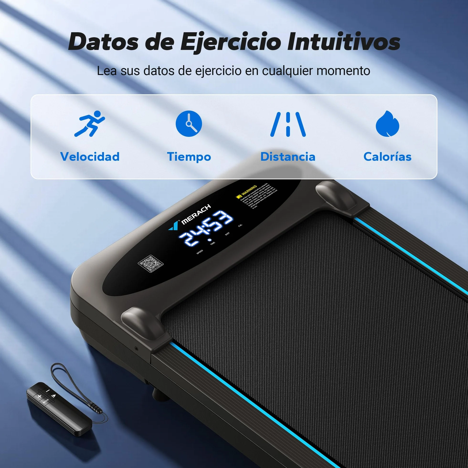 MERACH Cinta de Correr, 3 in 1 Cinta de Andar Eléctrica, 1-6KM/H 2.75HP Cinta de Correr Electrica con Mando a Distancia y Pantalla LED, Walking Pad Compacta para Casa y Oficina