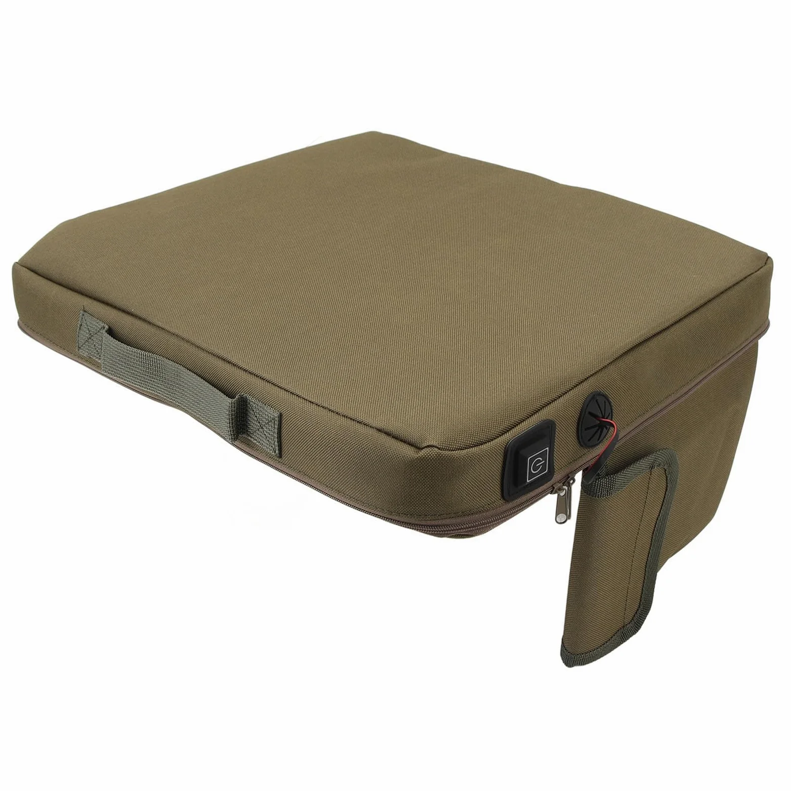 VGEBY Cojín de Asiento con Calefacción Portátil, Carga USB, 3 Configuraciones de Temperatura, Ligero, Impermeable, con Tecnología de Calefacción Inteligente, para Acampar, Pescar,