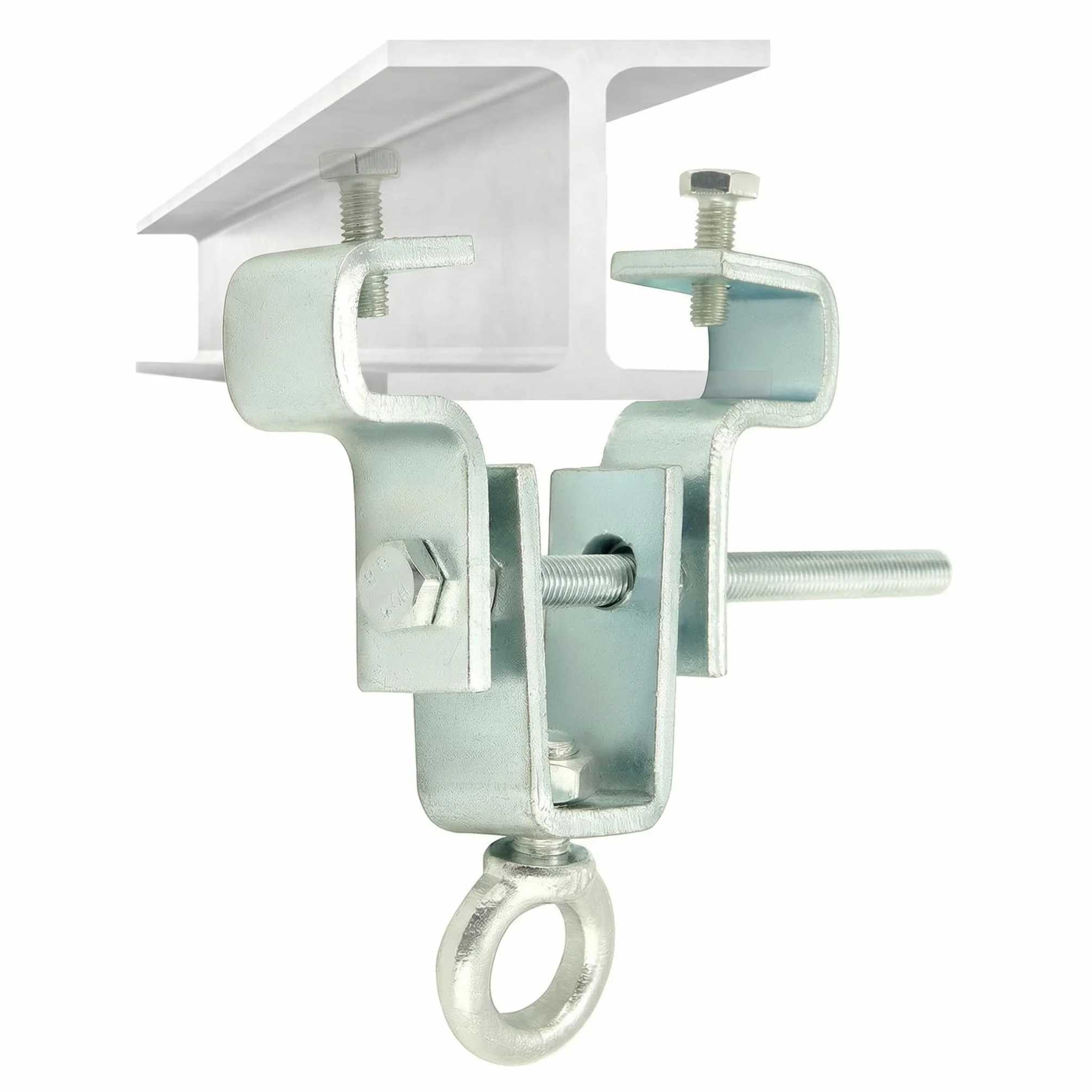 QWORK® Colgador de Saco de Boxeo, Soporte de Abrazadera de viga en I, Accesorios de Saco de Boxeo para viga, Ajustado de 6.3 cm a 19 cm