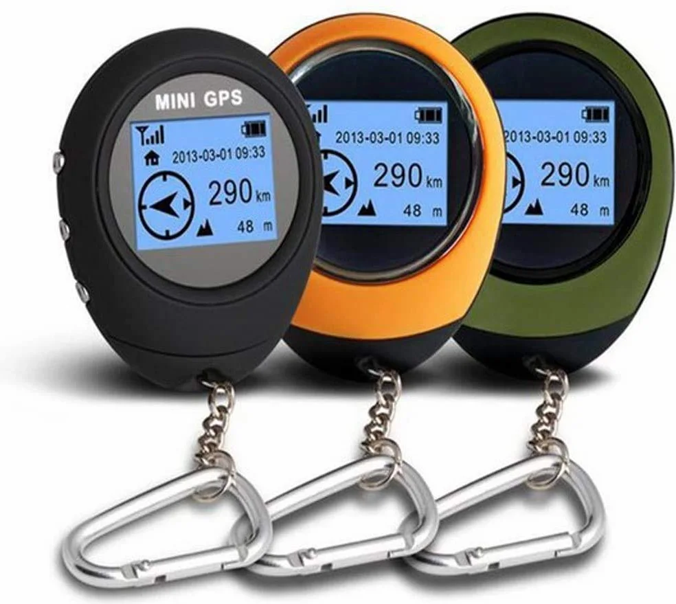 Winterworm - Llavero GPS portátil, tamaño reducido, dispositivo geolocalizador ideal para ciclismo, senderismo, excursiones en la naturaleza y «geocaching»