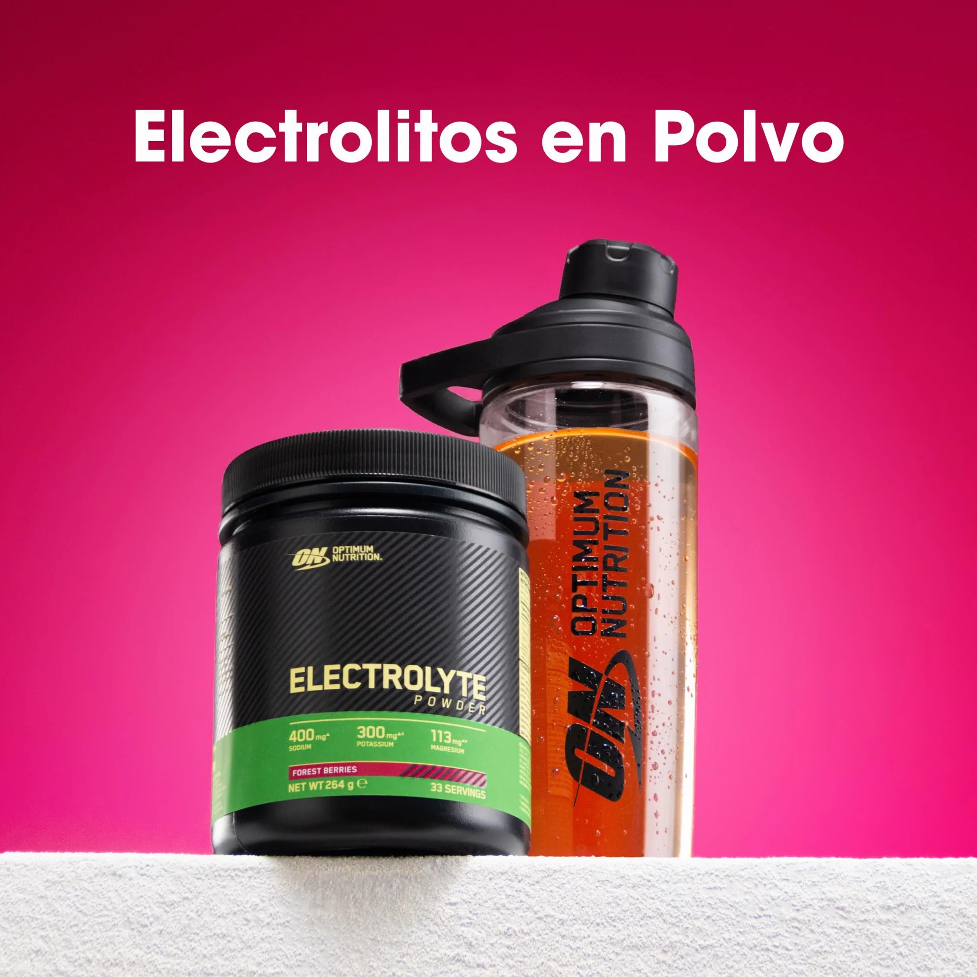 Optimum Nutrition Electrolitos en Polvo Frutos del Bosque 264 g 33 Raciones