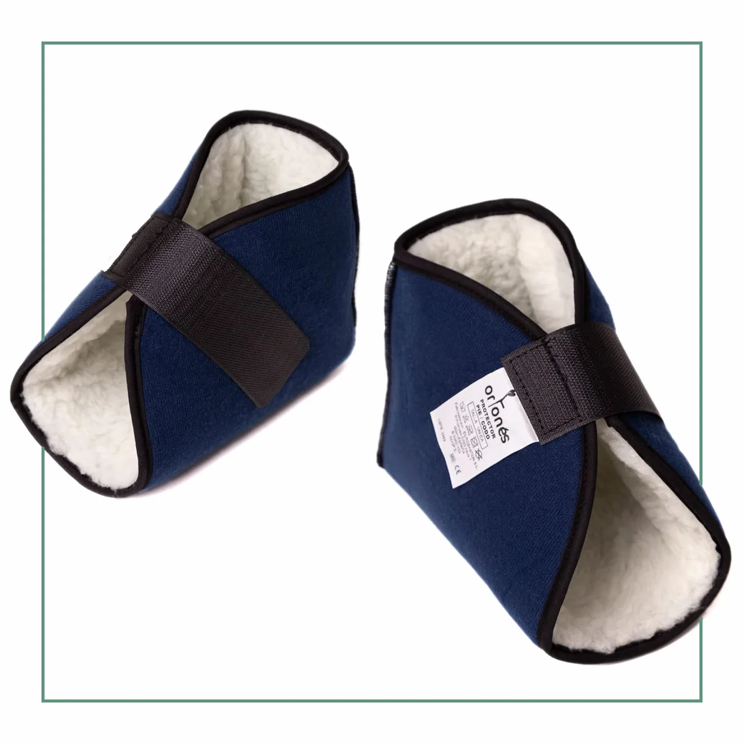 Taloneras Antiescaras – Protectores para Talón, Pie o Codo – Prevención de Úlceras por Presión – Talla Única, Azul Marino