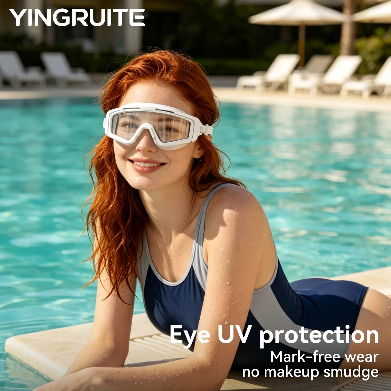 Gafas de natación antivaho a prueba de fugas para adultos, gafas de agua de visión amplia para hombres y mujeres, bonitas gafas de piscina para natación en interiores y exteriores