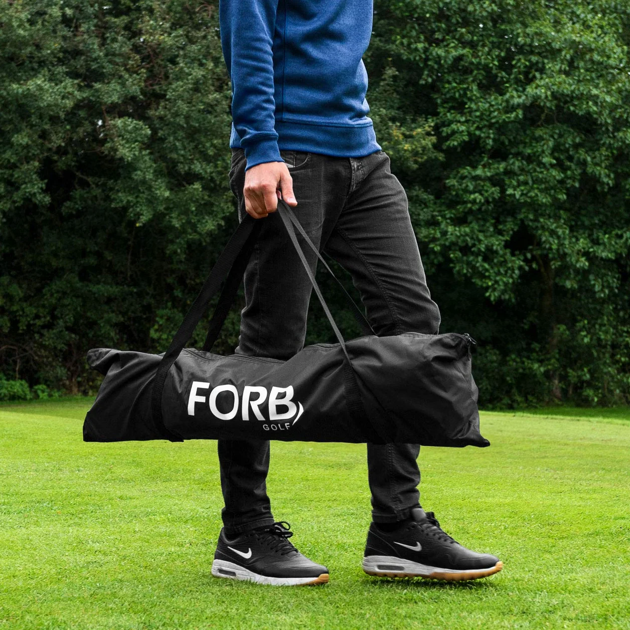 FORB Red de Golf Profesional Portátil│Entrenamientos en el Campo o en el Jardín │ 2 Tamaños Disponibles │Malla de Practicas