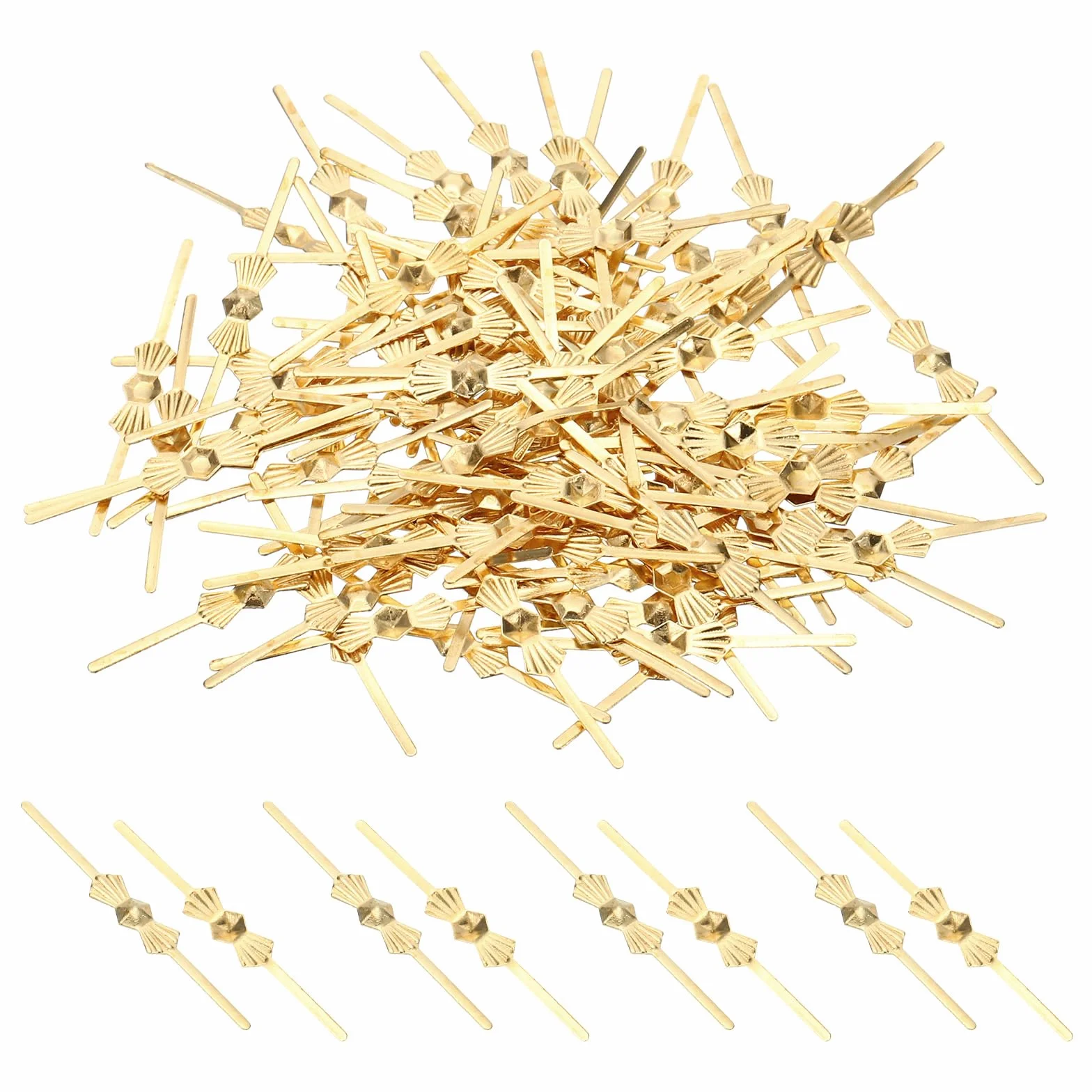 PATIKIL 33mm Conectores de Cobre para Candelabro, 300 Piezas, Cromo