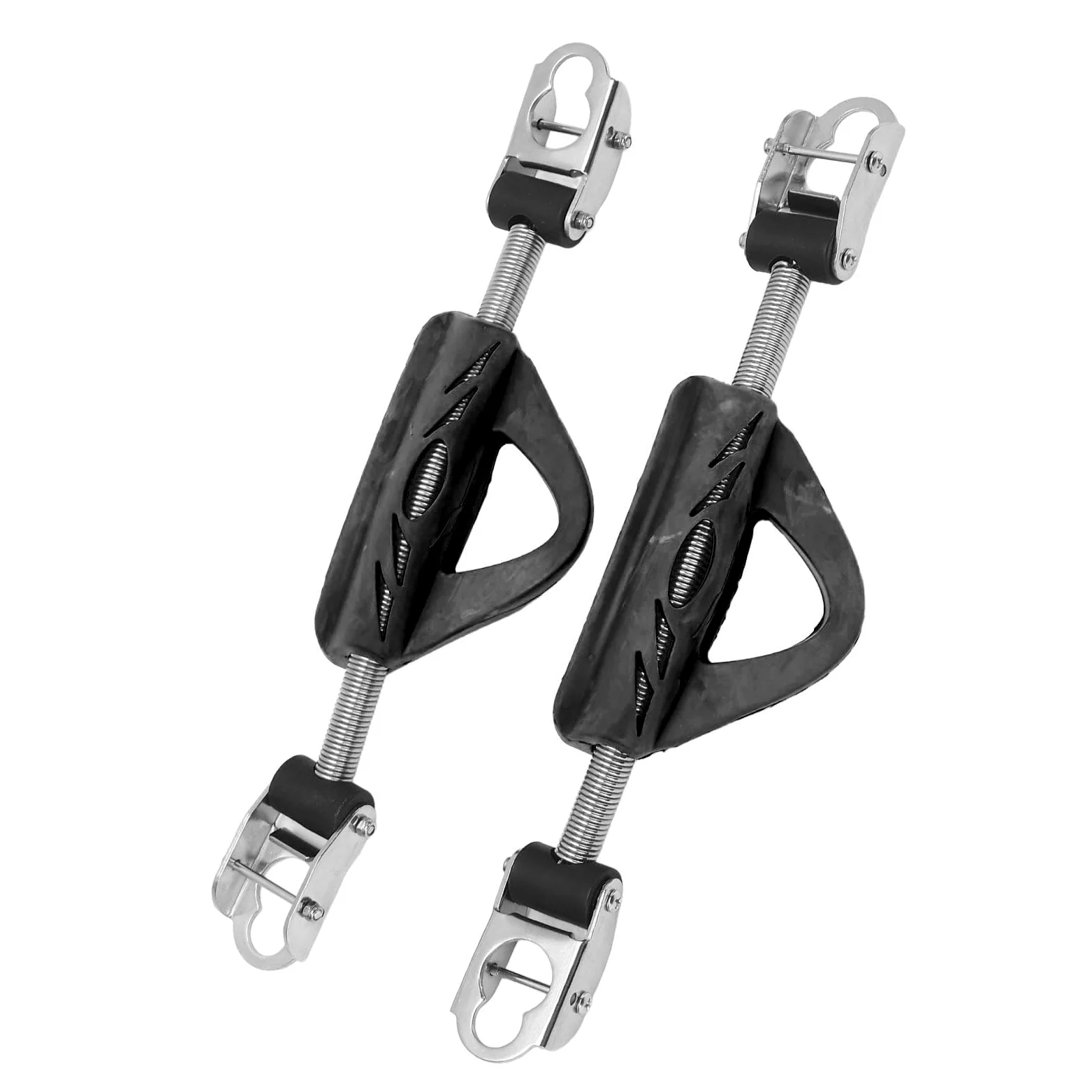 2 Correas de Resorte para Aletas de Buceo, Acero Inoxidable 316, Doble Uso, con Hebillas, para Jet Fin (OMS).