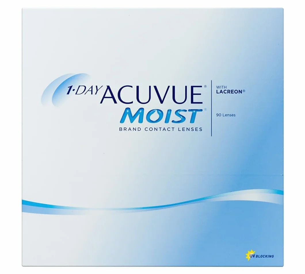 Acuvue 1-DAY ACUVUE MOIST Reemplazo Diario protección UV 90 lentes -2.25 radio 9.0