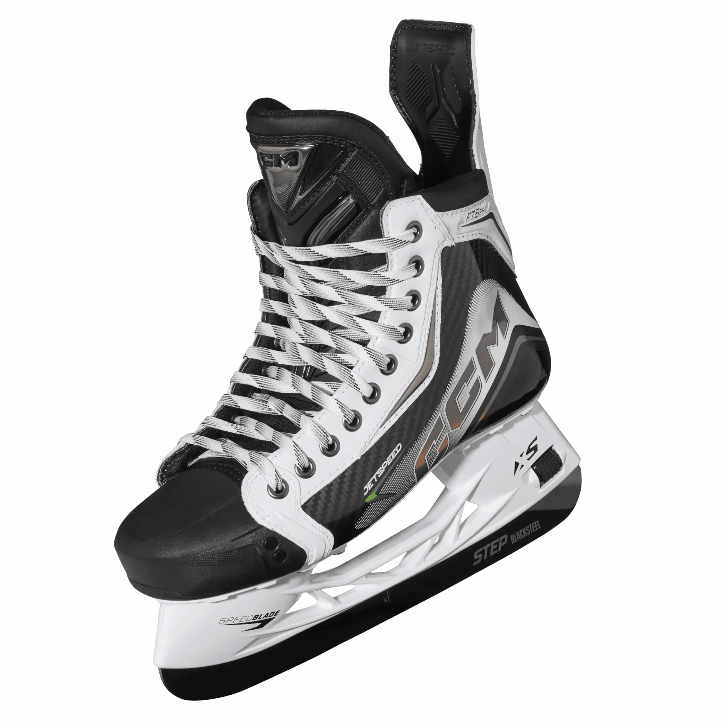 Patines de hielo CCM JETSPEED FT8 PRO White Senior para adultos