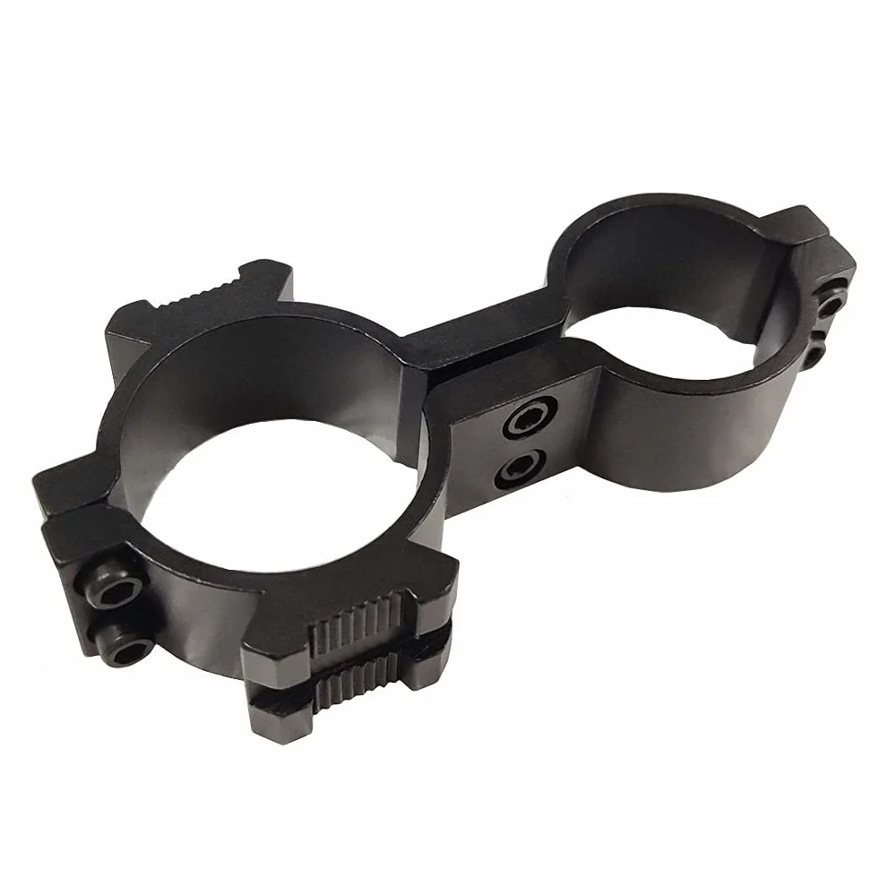 FIRECLUB Dual 1 Inch Mount Tube Ring for 1" Flashlight/Scope/Sight +1 Wrench