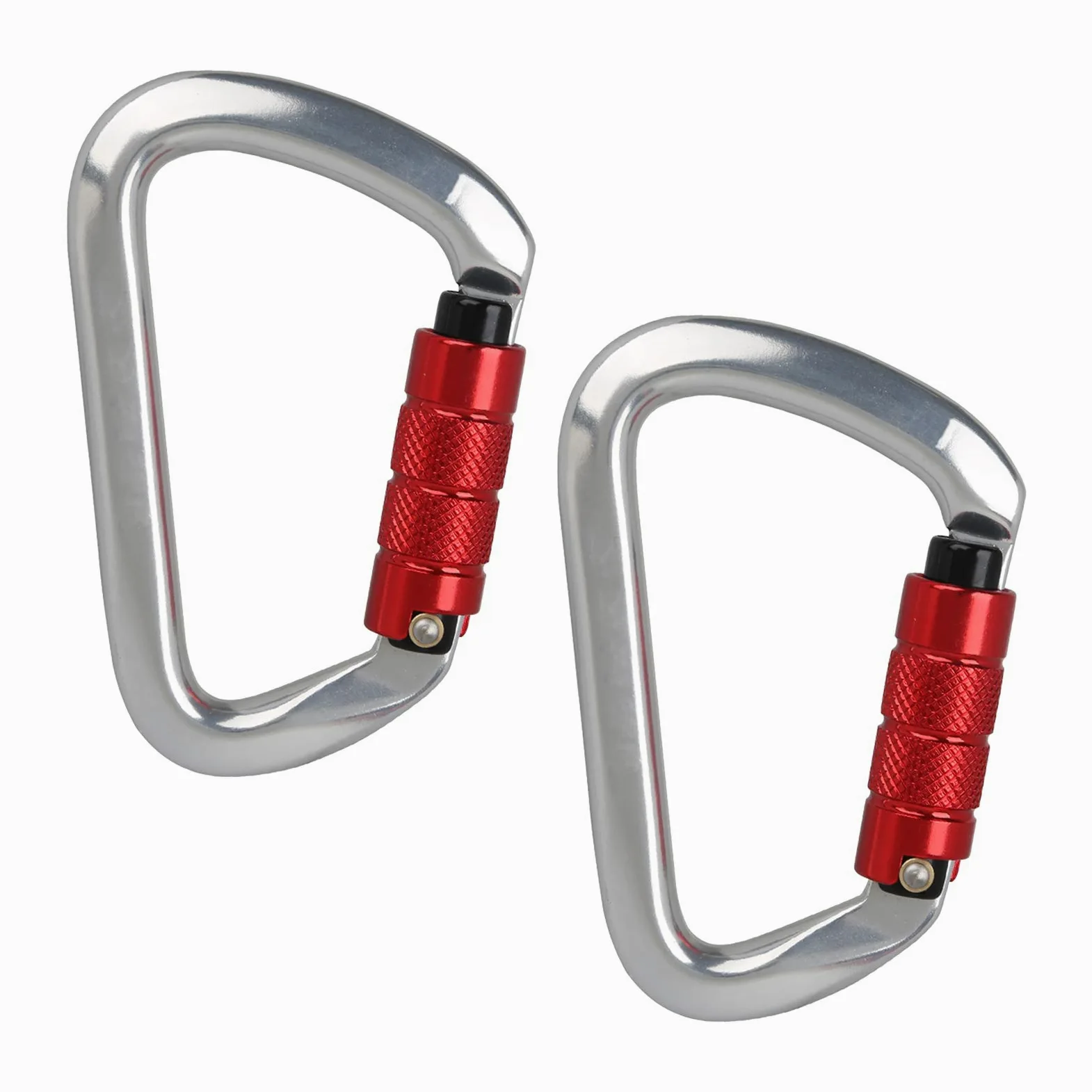 ArinkO Paquete de 2 mosquetones de Aluminio livianos, Ideales para Acampar y Hacer Caminatas
