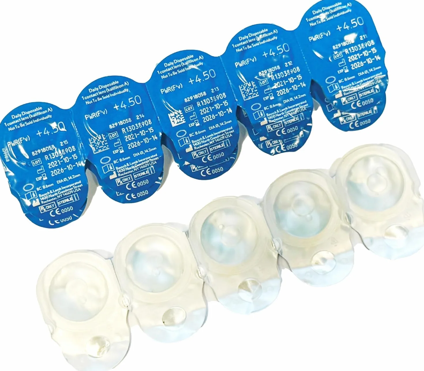 BAUSCH + LOMB ULTRA ONE DAY lentillas diarias esféricas 30 unidades 8.6 BC 14.20 DIA -02,00