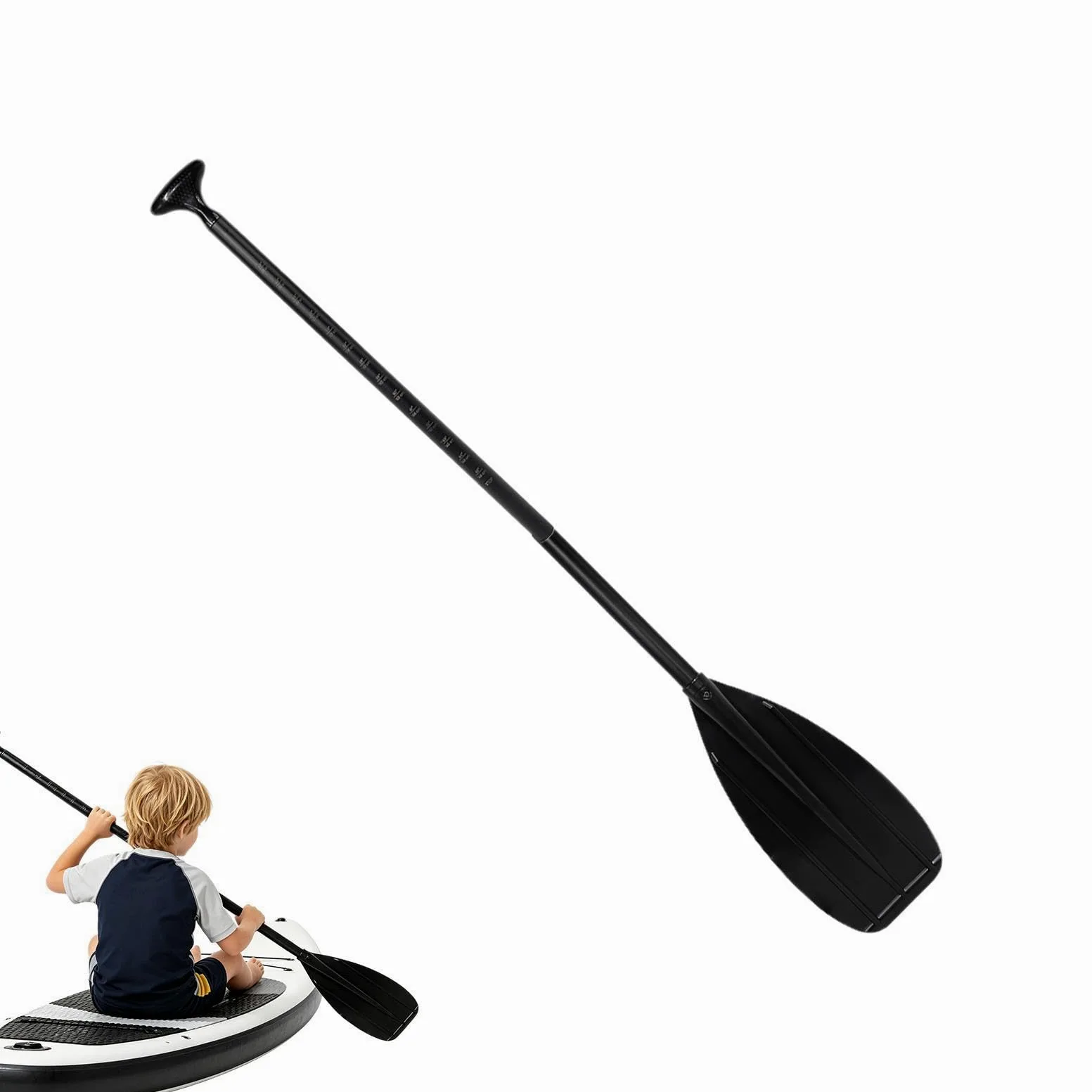 Pala Kayak Fibra De Carbono Herramienta Ligera De Fibra De Carbono, 2 | Pala Kayak Para Bote para Niños Remo Travesía Lagos Ríos Mar Rafting Camping Viaje Playa