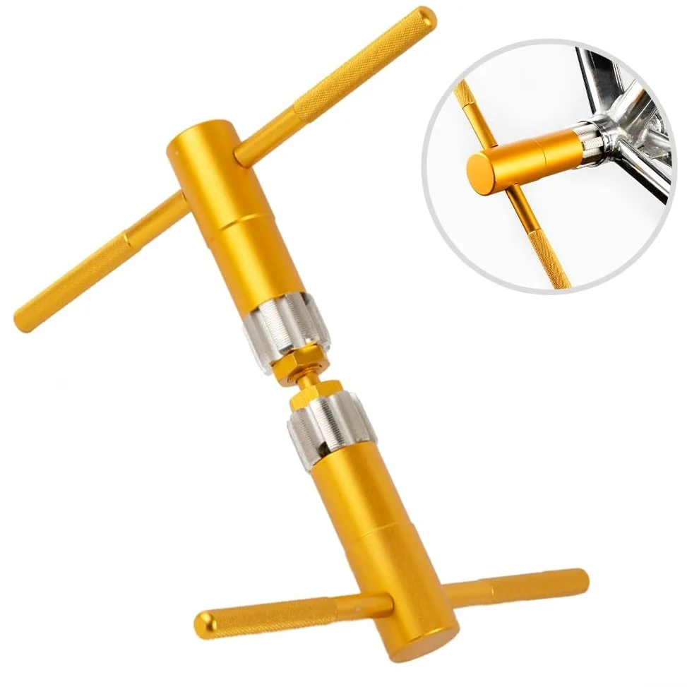 BC1.37 x 24T - Herramienta de roscado para pedalier de bicicleta para marcos de acero y aluminio, rosca suave con 8 ranuras de extracción de virutas, sin rebabas, uso mecánico de ciclistas y