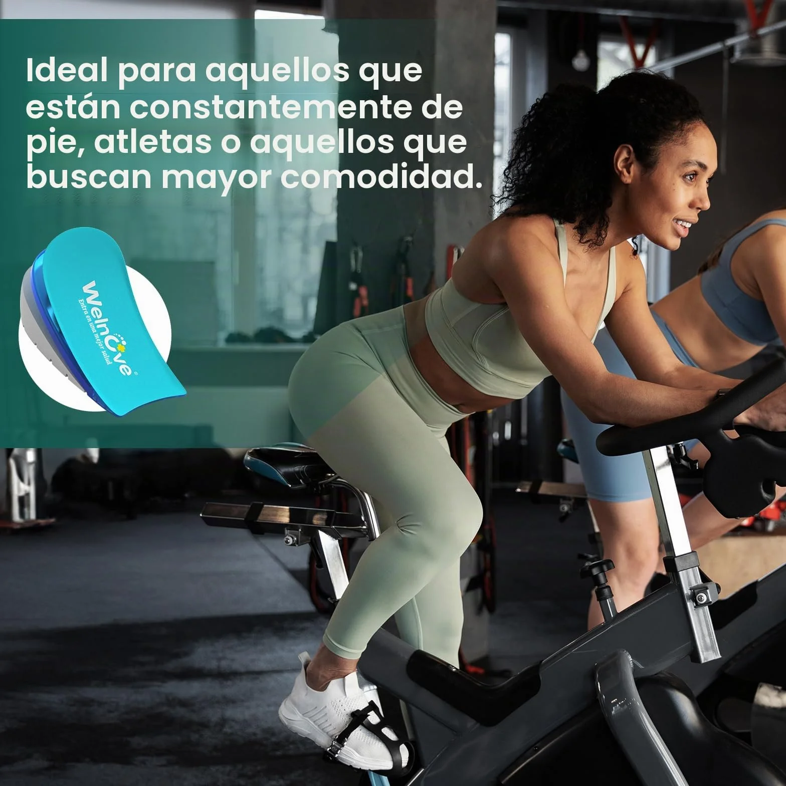 Welnove Almohadilla de talón para aliviar el dolor, Plantilla para Fascitis plantar, Mujeres 37,5-41, Hombres 37-39, 0,6-1 pulgadas, 2 pares
